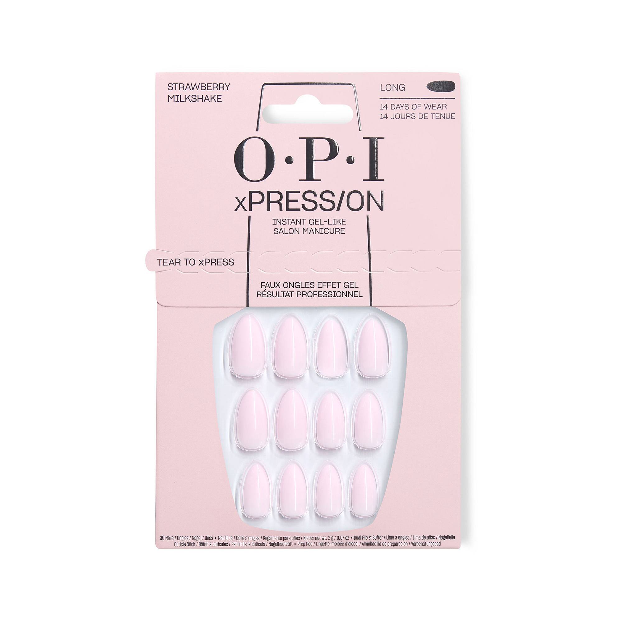 Xpress/On Strawberry Milkshake – faux-ongles effet gel de la marque OPI - 1