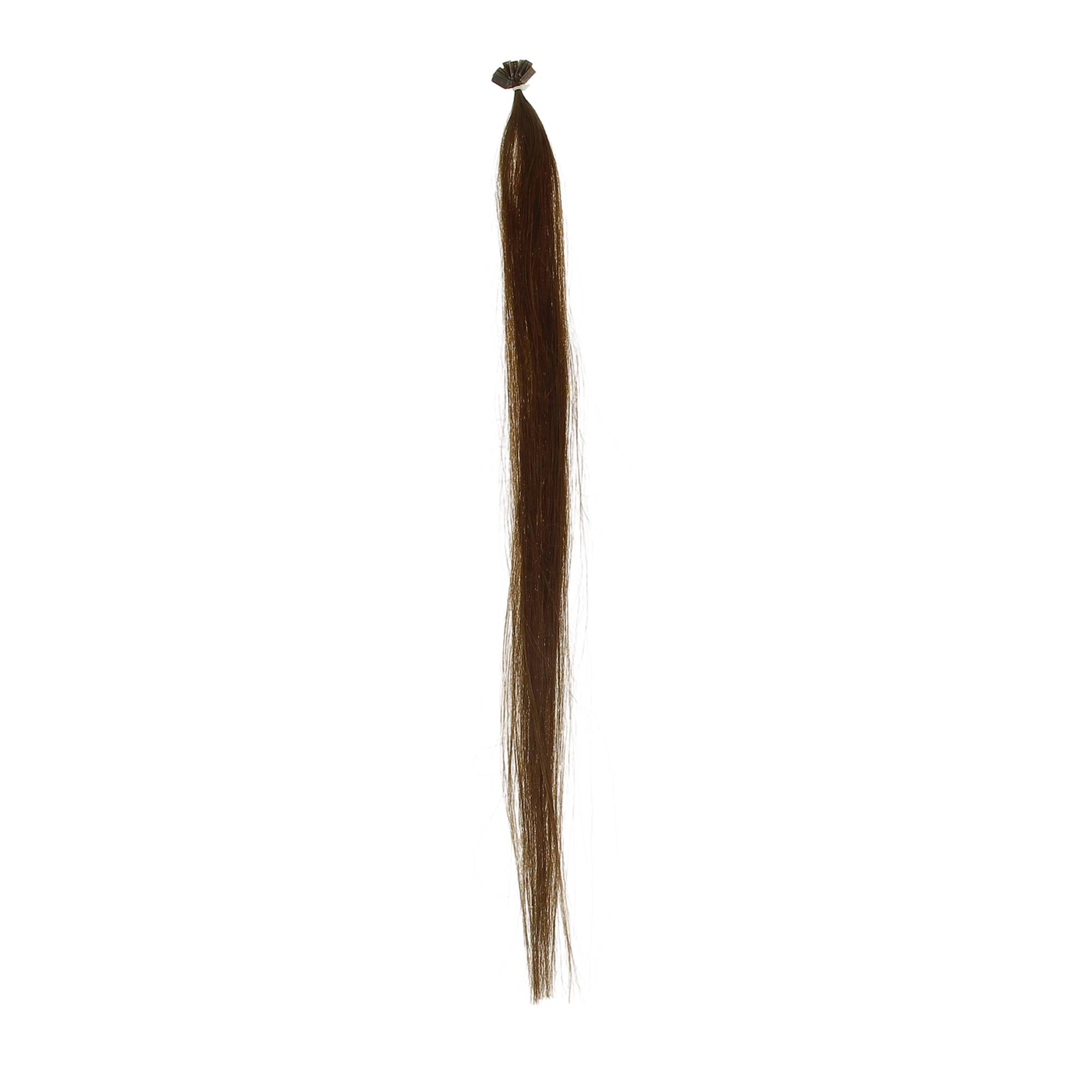 Bandeau extensions naturelles à clips Chatain Marron de la marque Coiffeo - 1