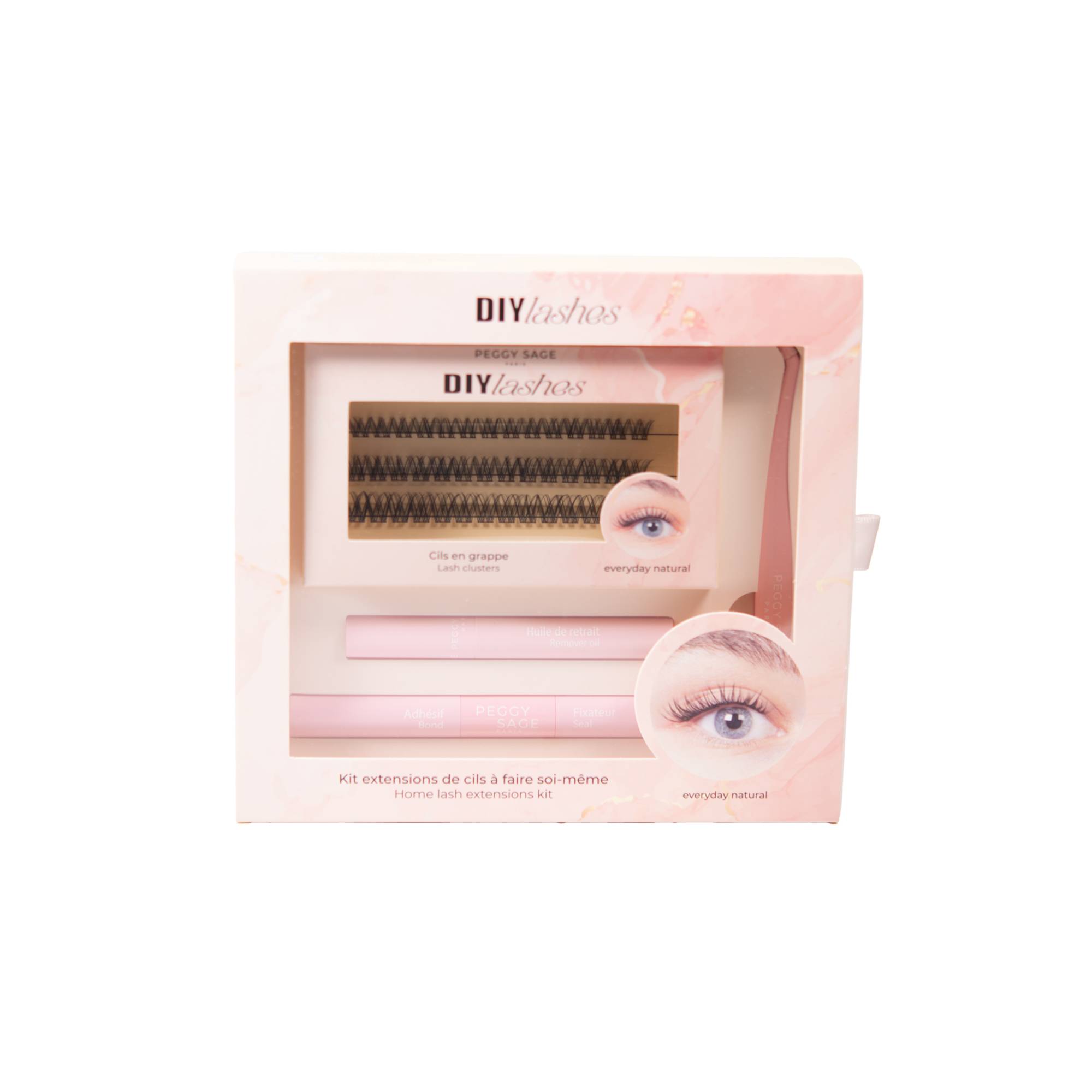 Kit extensions de cils à faire soi-même - Everyday natural - DIY LASHES de la marque Peggy Sage - 1