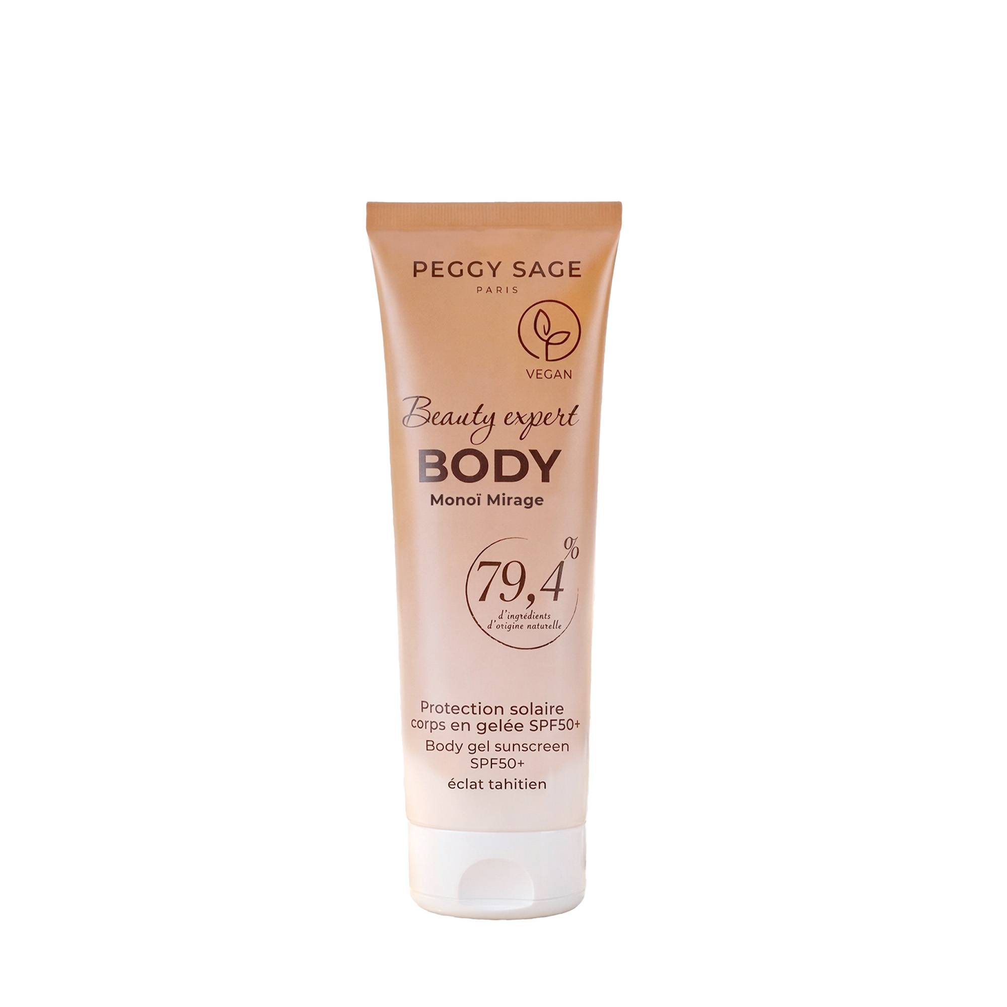 Gelée solaire corps SPF50+ Eclat Tahitien – soin et éclat naturel de la marque Peggy Sage Contenance 75ml - 1