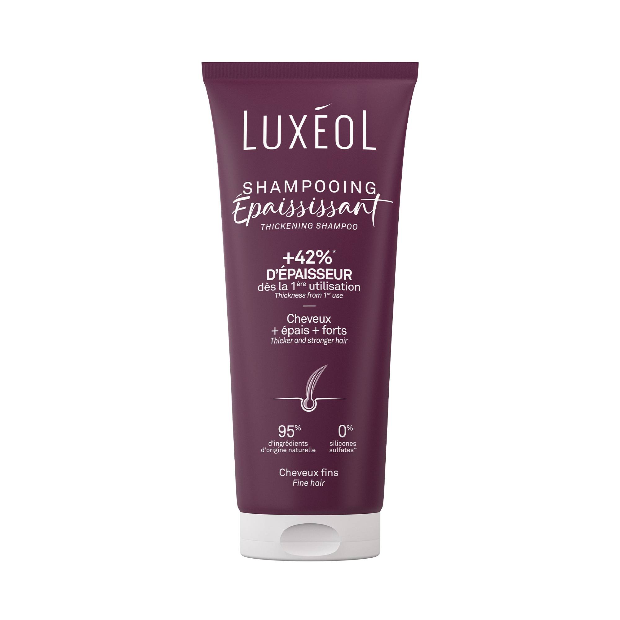 Shampooing épaississant – +42% épaisseur, démêlage facilité de la marque Luxéol Contenance 200ml - 1
