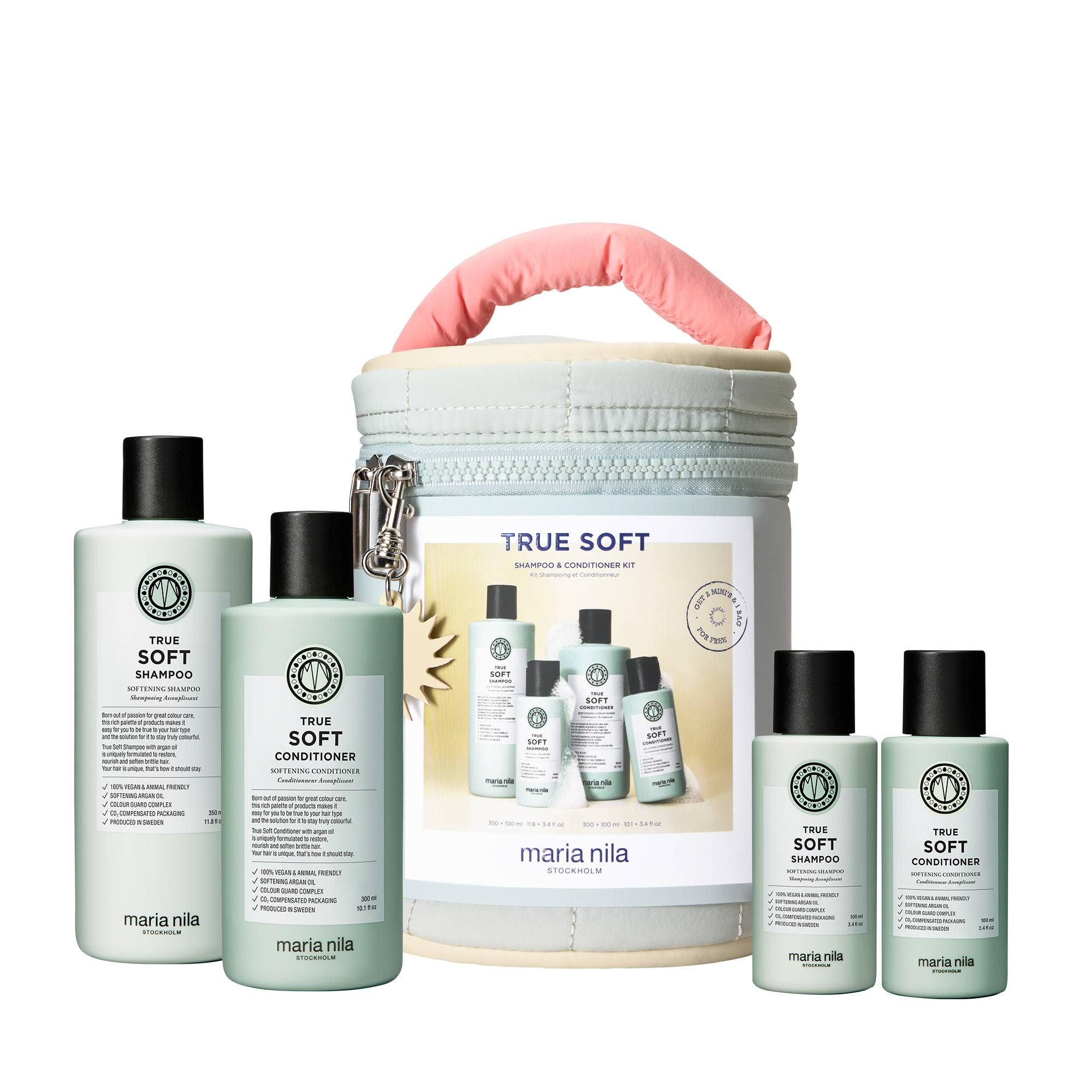 Trousse True Soft – hydratation, douceur, zéro frisottis de la marque Maria Nila Contenance 850ml - 1