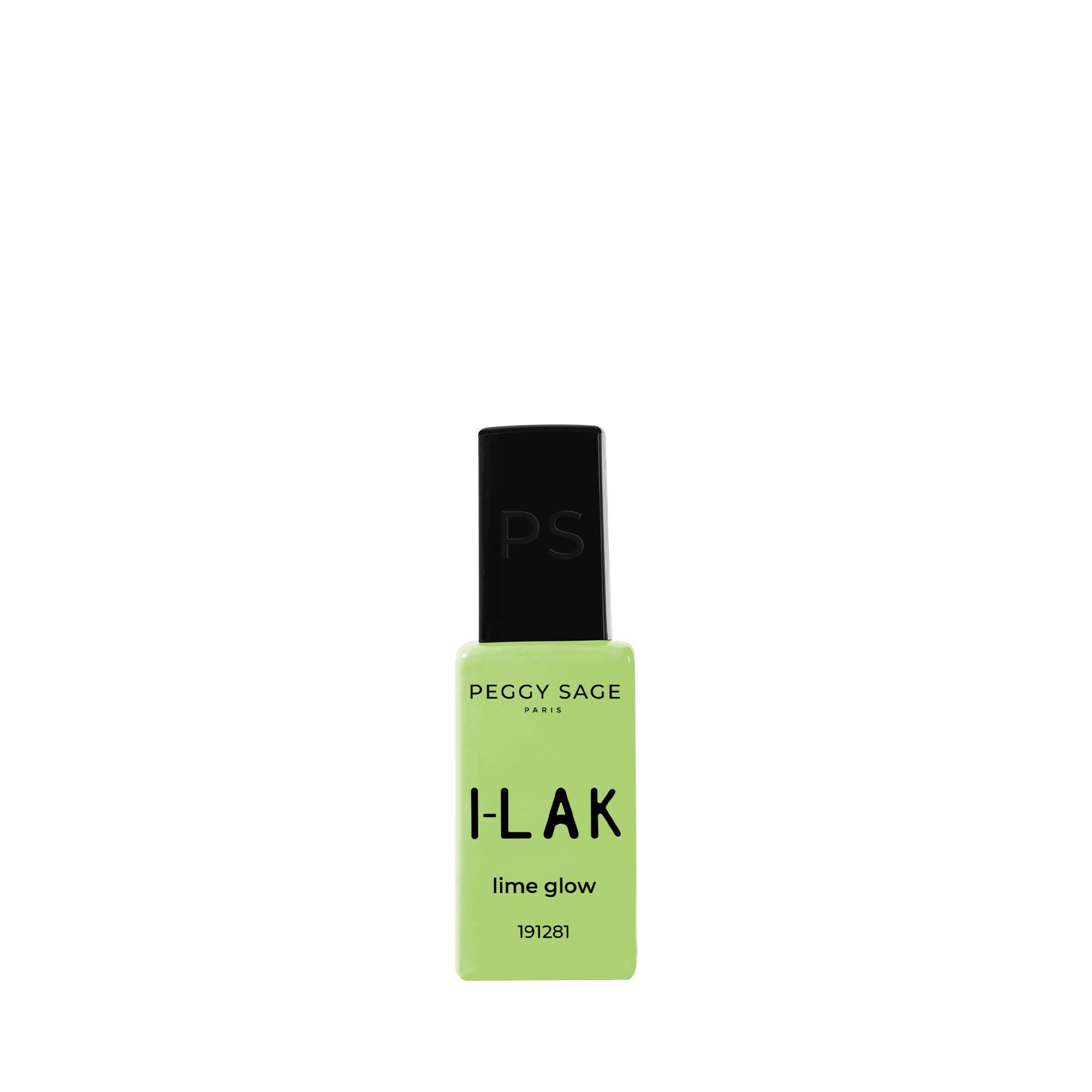Vernis semi-permanent I-LAK – couleur Lime Glow, tenue longue durée de la marque Peggy Sage Contenance 11ml - 1