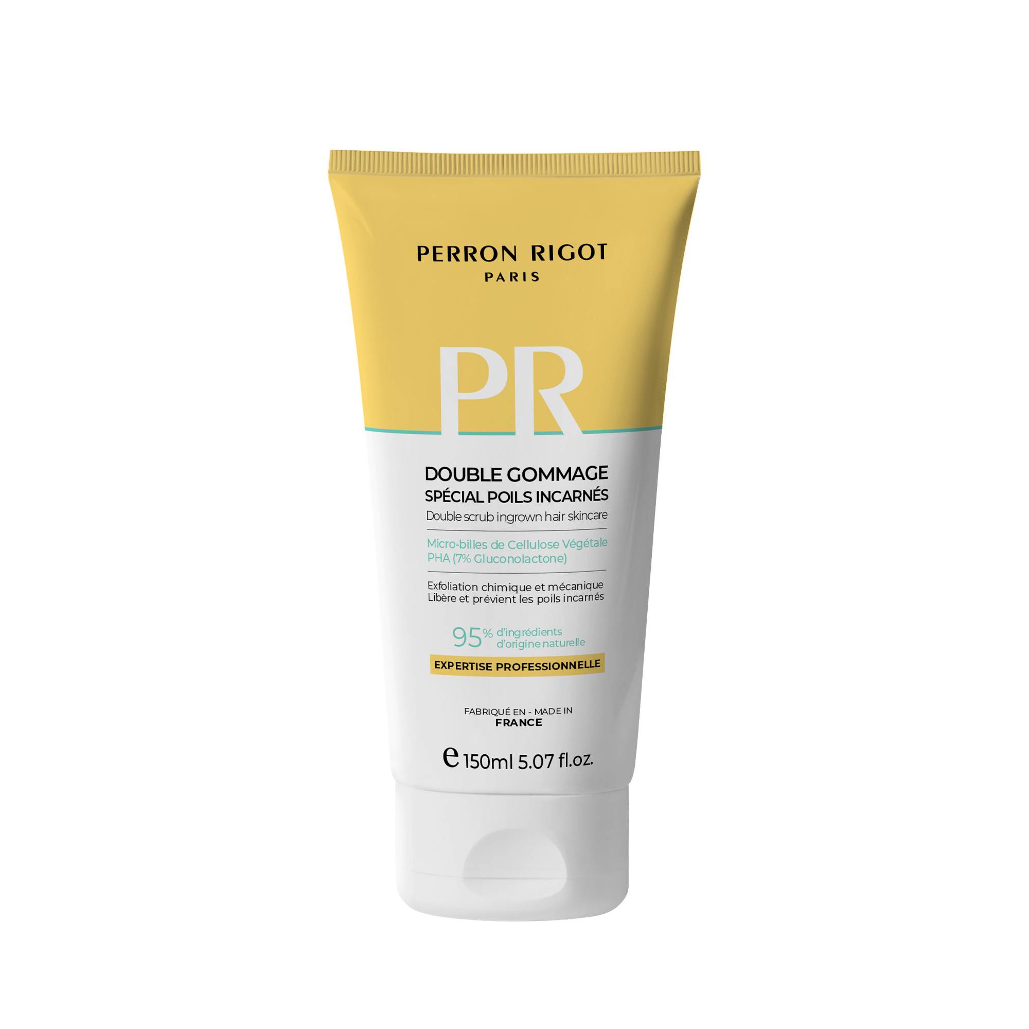 Double gommage – exfoliation douce, confort, poils incarnés réduits de la marque Perron Rigot - 1
