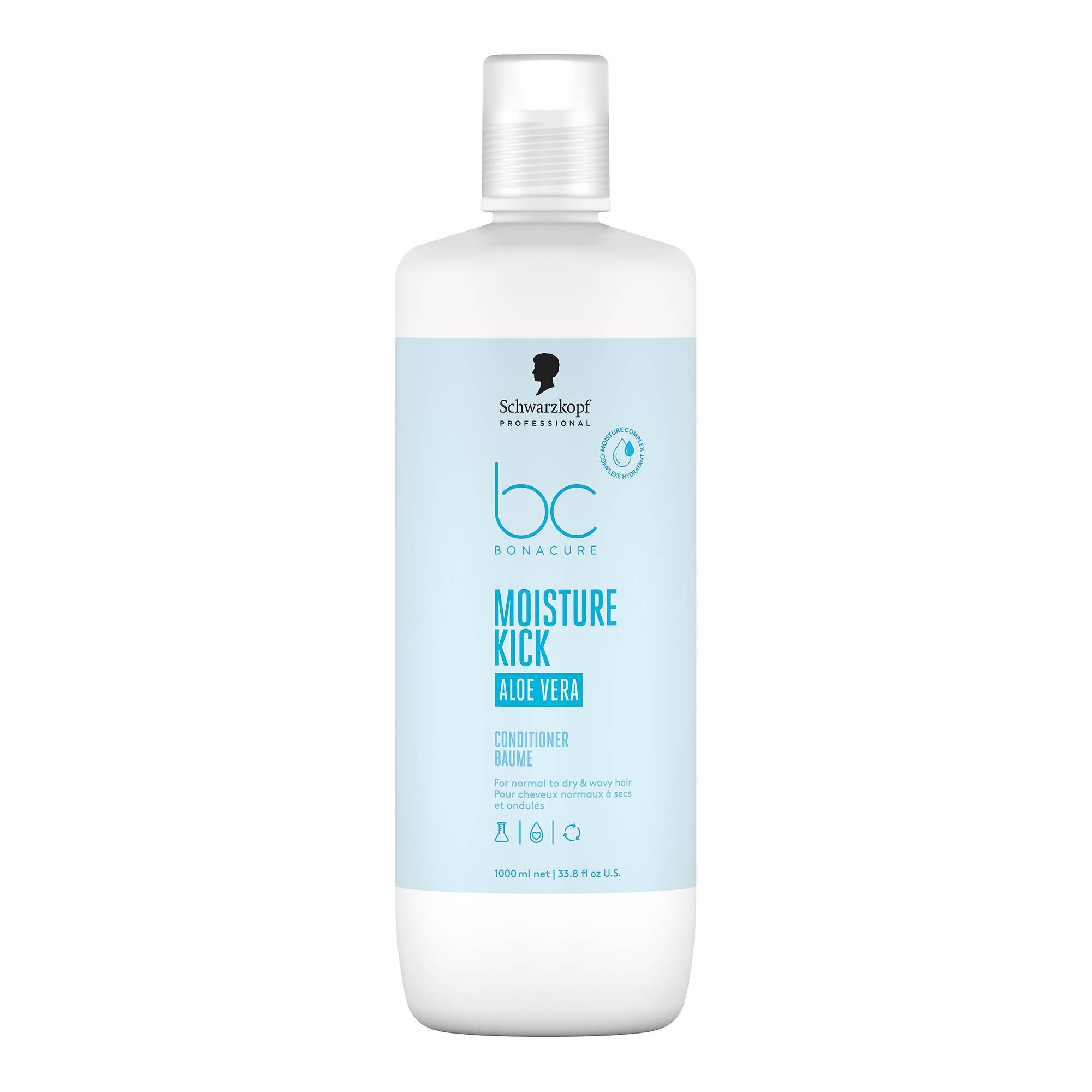 Baume hydratant cheveux secs Moisture Kick – souplesse, légèreté, brillance de la marque Schwarzkopf Professional Contenance 1000ml - 1