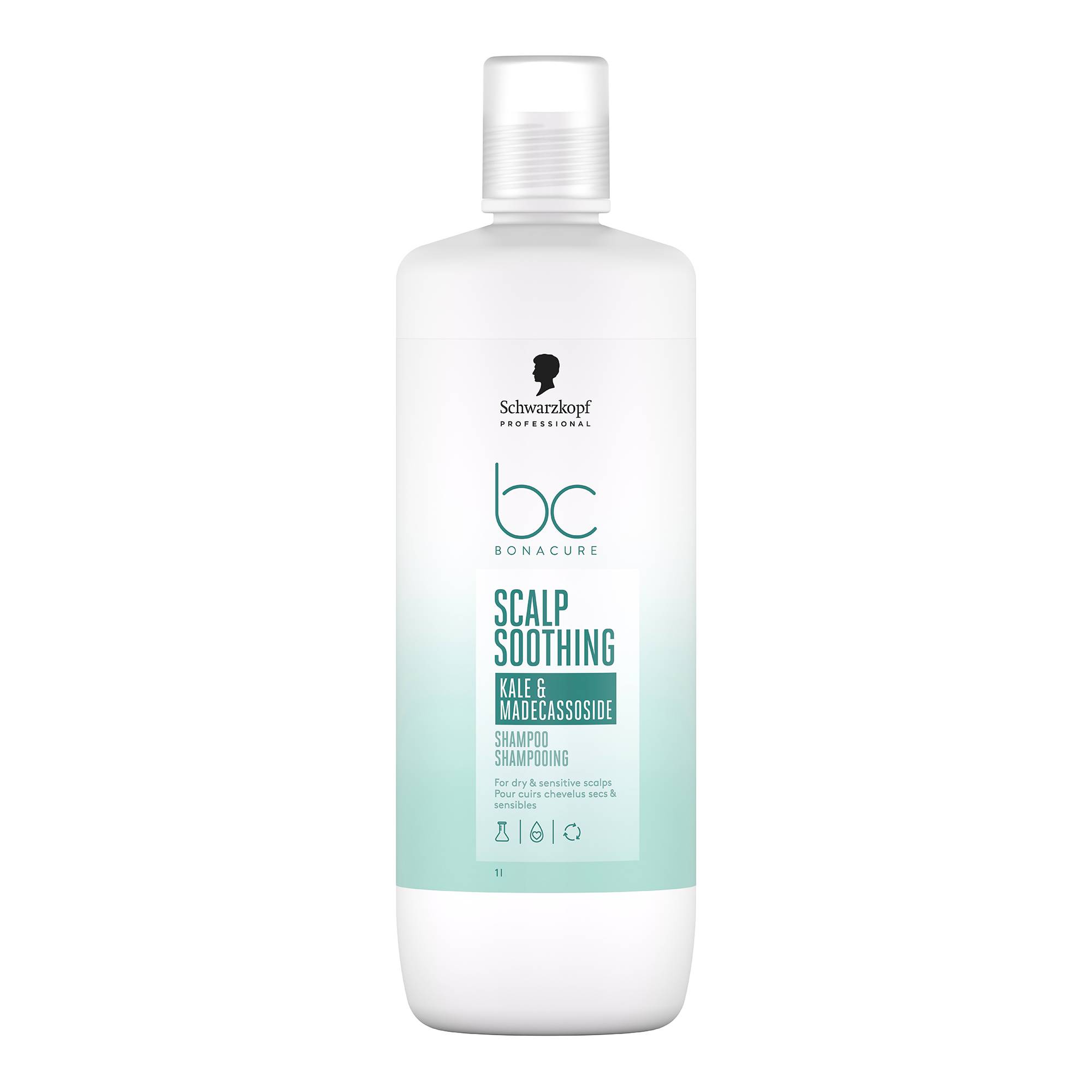 Shampoing apaisant BC Scalp - cuirs chevelus secs et sensibles de la marque Schwarzkopf Professional Contenance 1000ml - 1