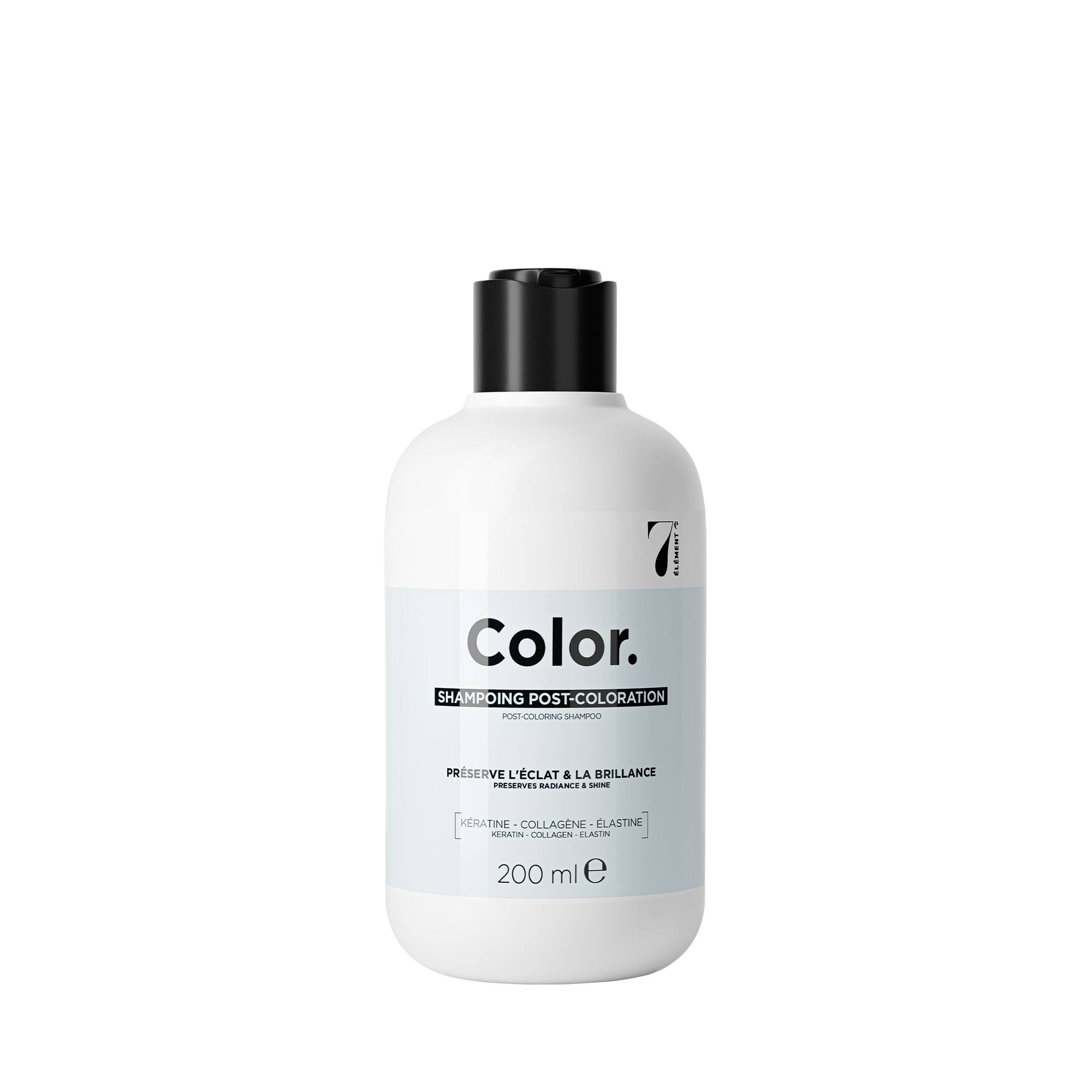 Shampoing post-coloration – éclat, brillance, tenue prolongée de la marque 7e ÉLÉMENT Contenance 200ml - 1
