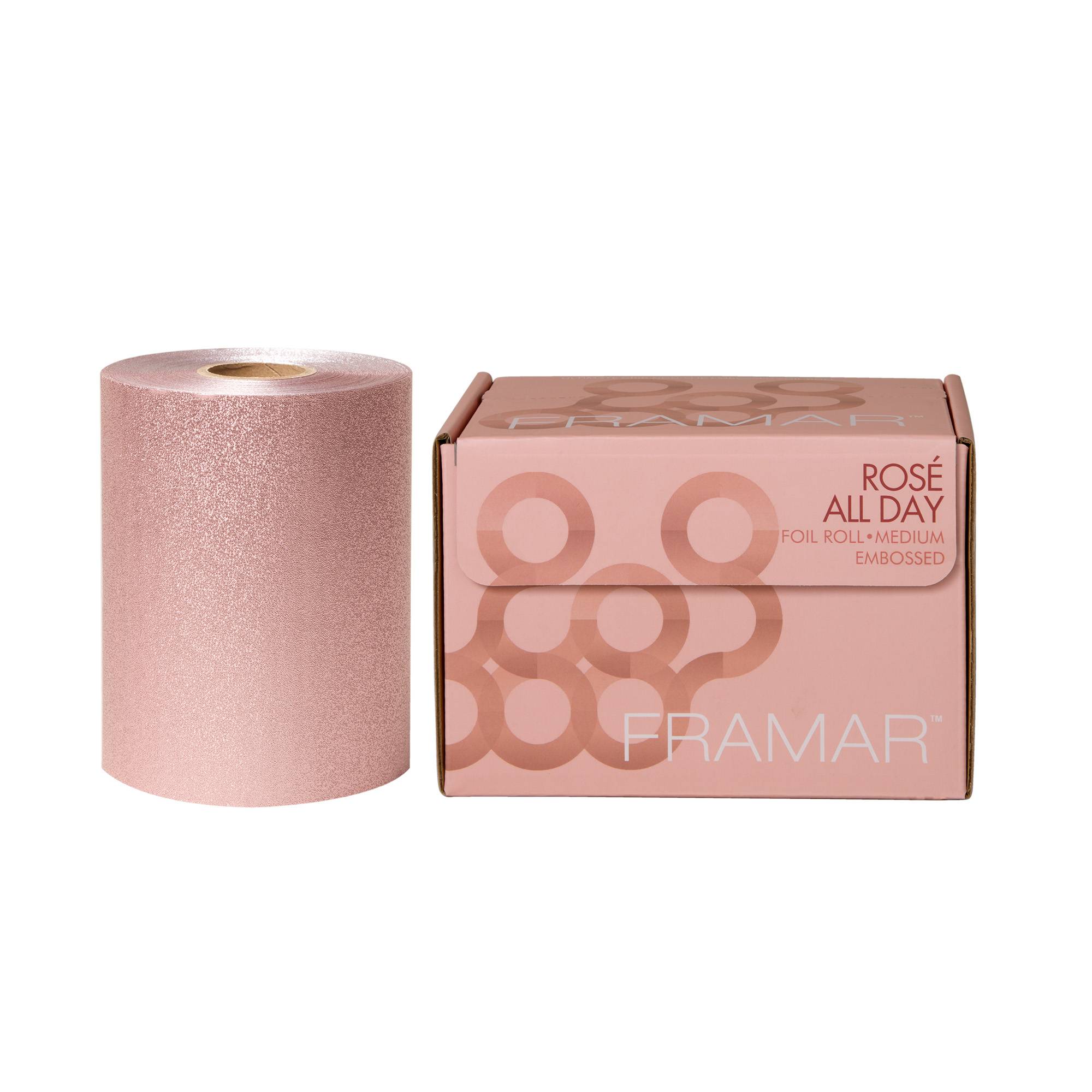 Rouleau d'aluminium gaufré Medium – Rosé de la marque Framar - 1
