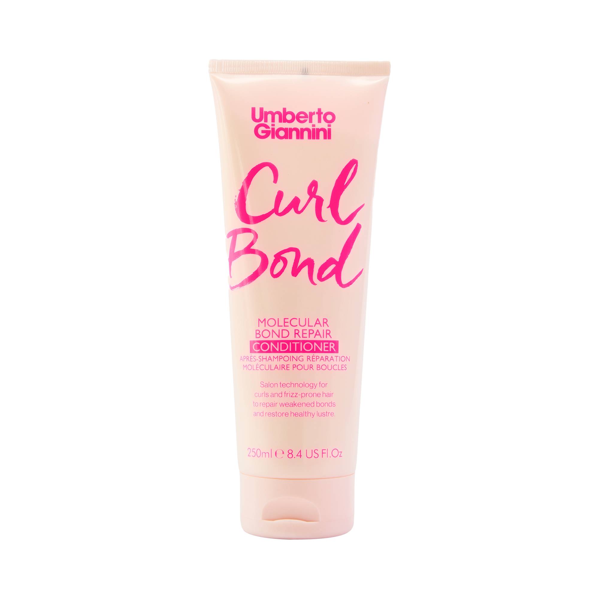 Après-shampoing réparation moléculaire pour boucles Curl Bond de la marque Umberto Giannini Contenance 250ml - 1