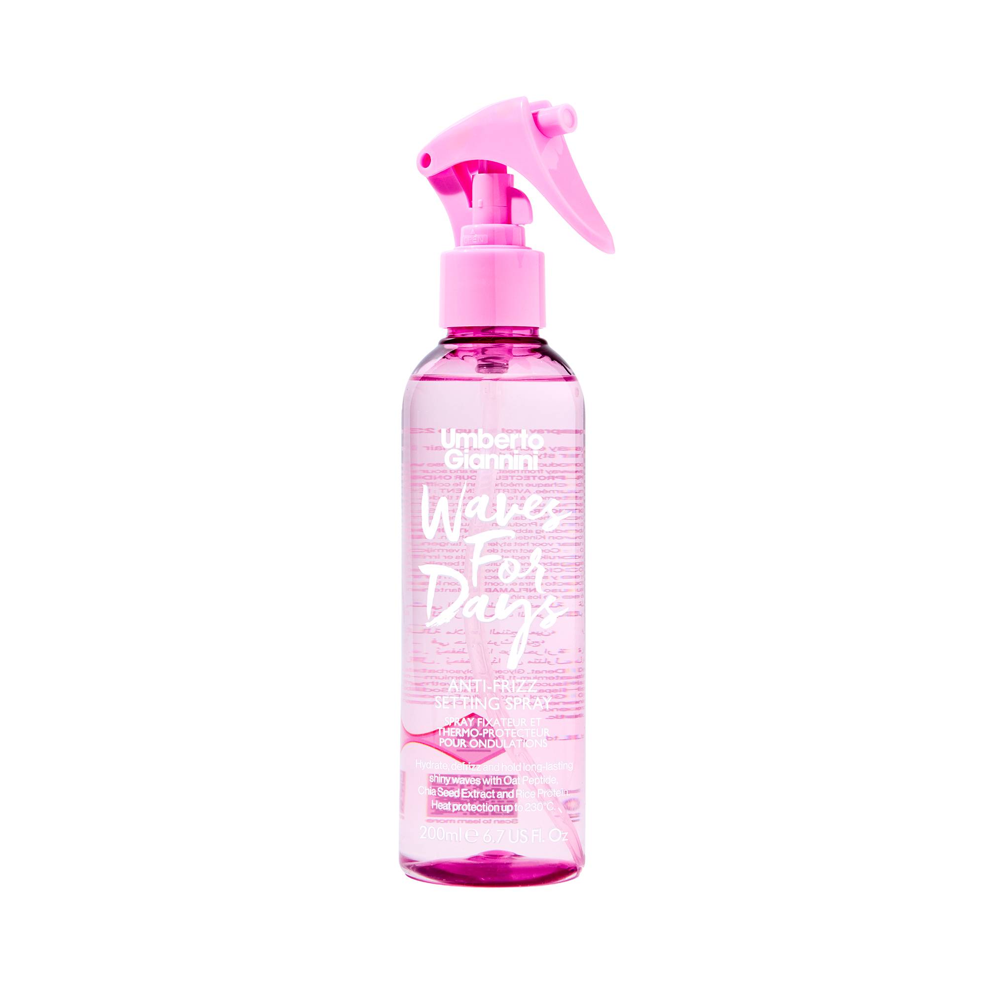 Spray fixateur et thermo-protecteur pour ondulations Waves for Days de la marque Umberto Giannini Contenance 200ml - 1
