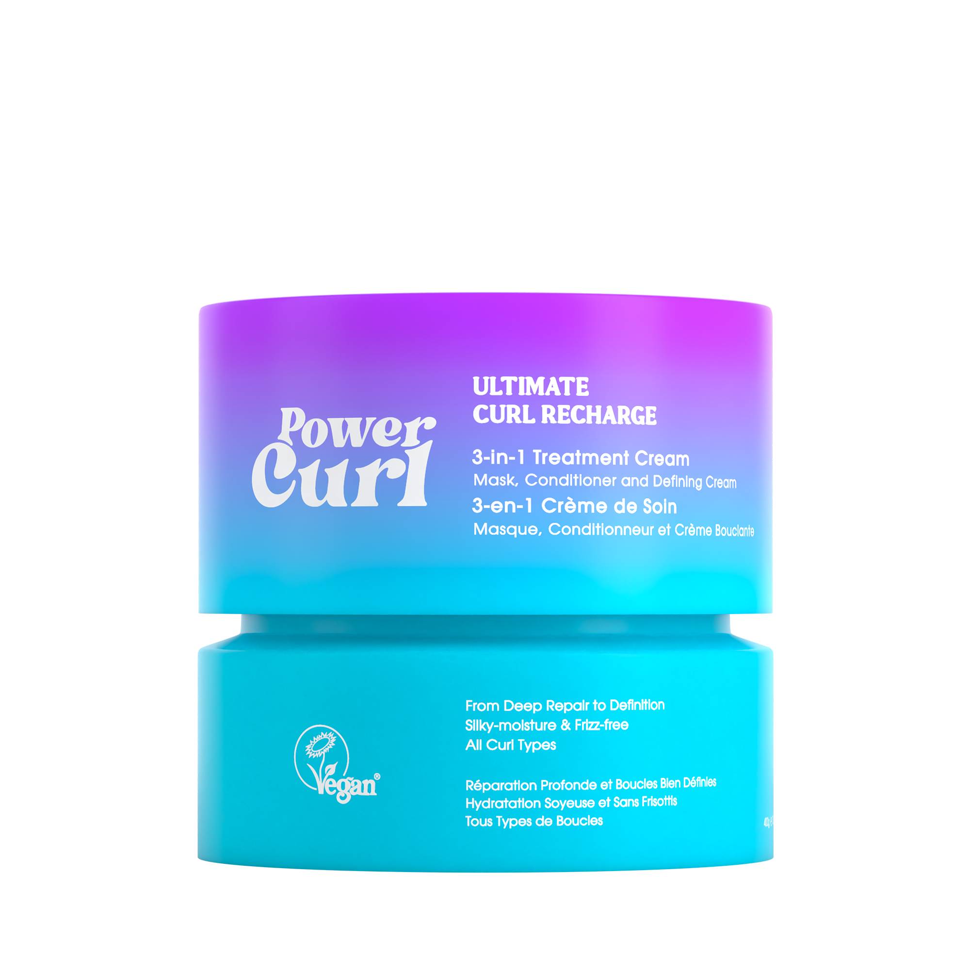 Traitement 3-en-1 réparation profonde boucles Ultimate Curl Recharge de la marque Power Curl Contenance 400g - 1