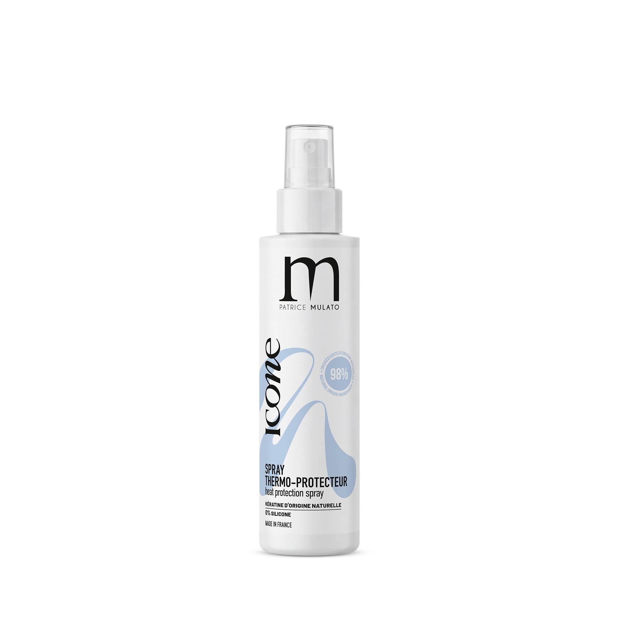 Spray thermo-protecteur Icone - protection chaleur et anti-frisottis de la marque Mulato Contenance 150ml - 1