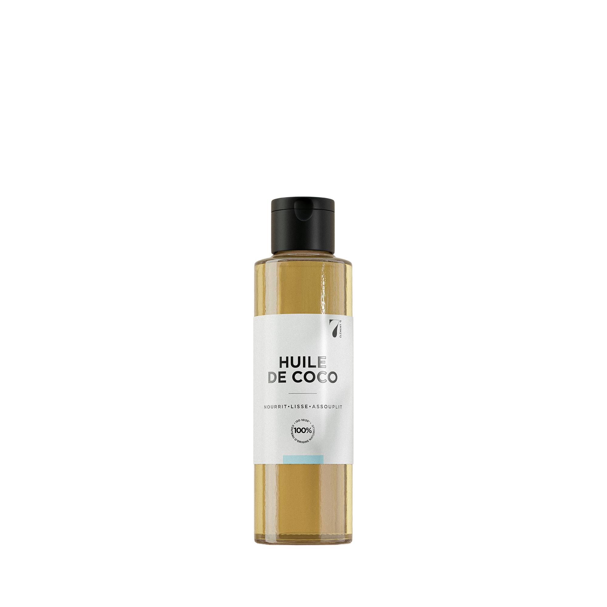 Huile de coco 100 % naturelle - cheveux & corps de la marque 7e ÉLÉMENT Contenance 100ml - 1
