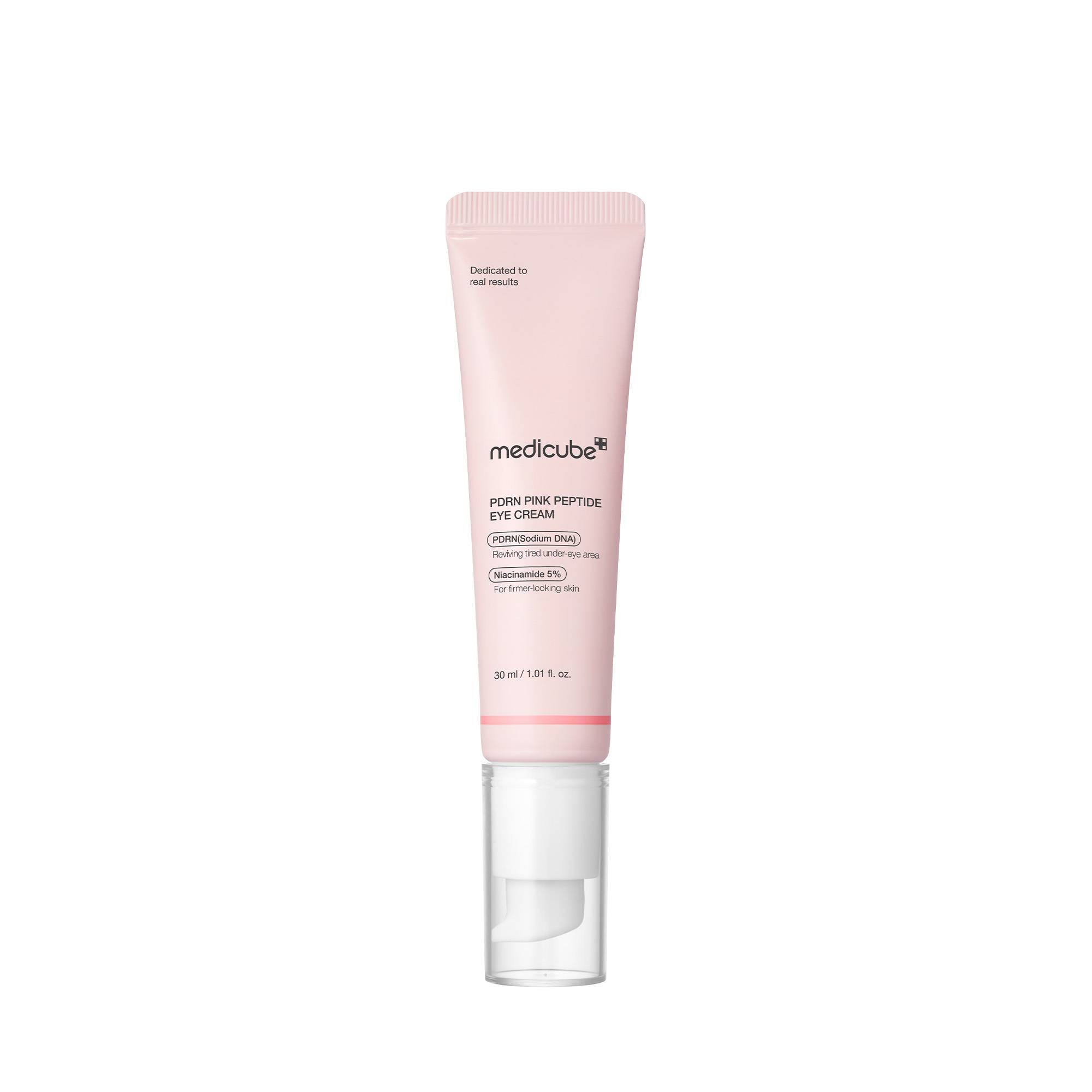 Crème contour des yeux PDRN Pink Peptide – éclat, hydratation, fermeté de la marque Medicube Contenance 30ml - 1