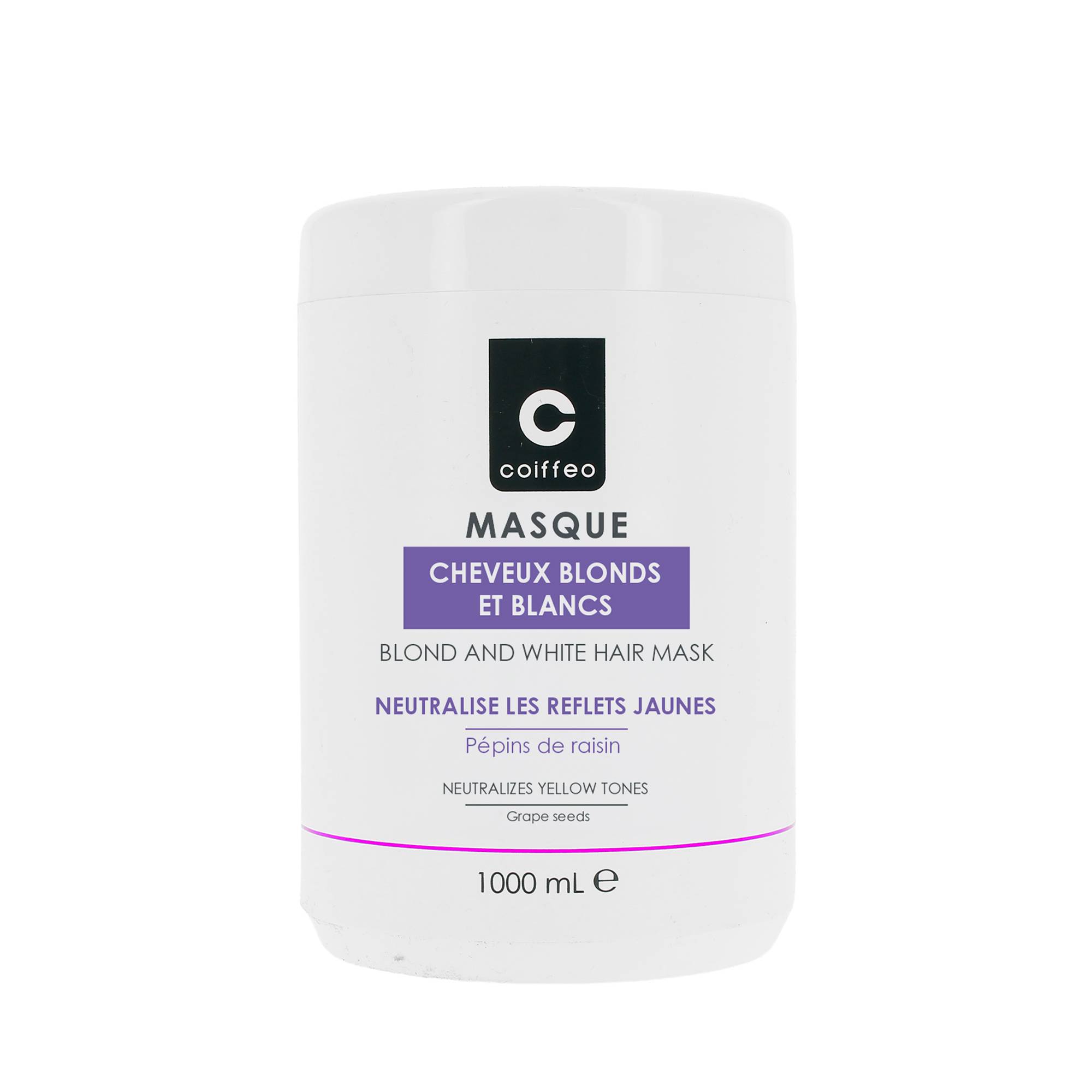 Masque déjaunisseur de la marque Coiffeo Contenance 1000ml - 1