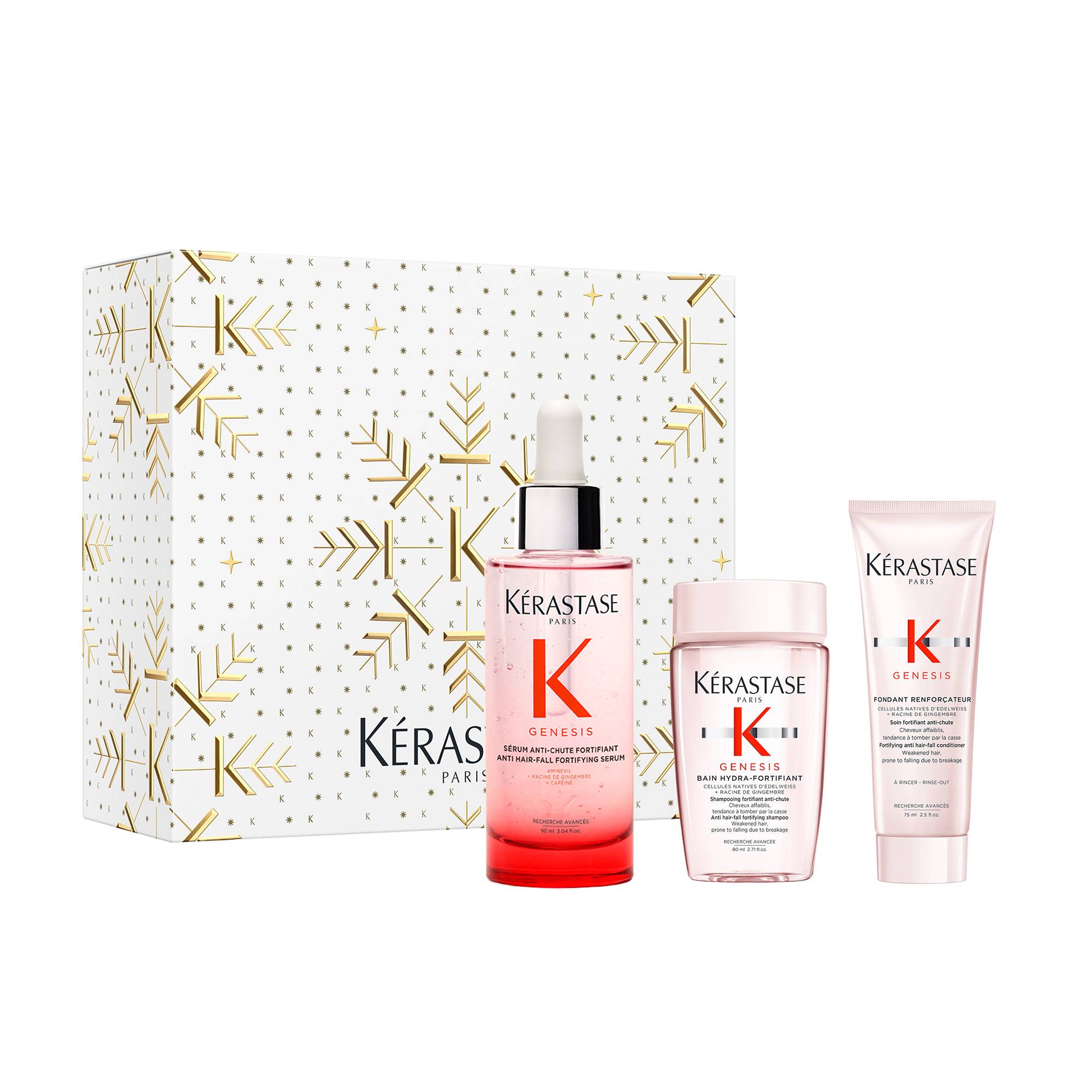 Coffret trio Genesis - bain, fondant et sérum - fortification et anti-chute de la marque Kerastase Contenance 245ml - 1