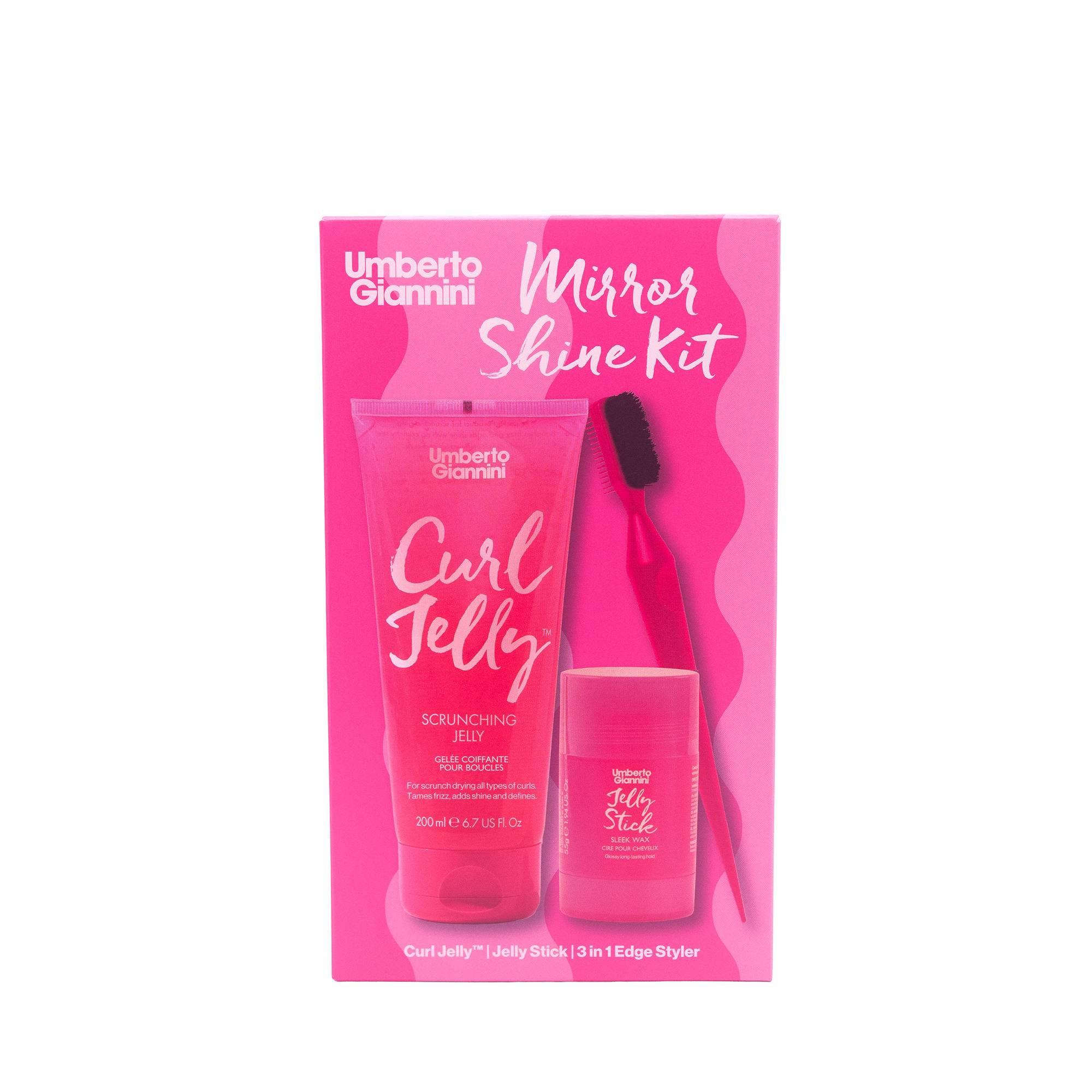 Coffret coiffure Mirror Shine – boucles définies, brillance de la marque Umberto Giannini Contenance 200ml - 1