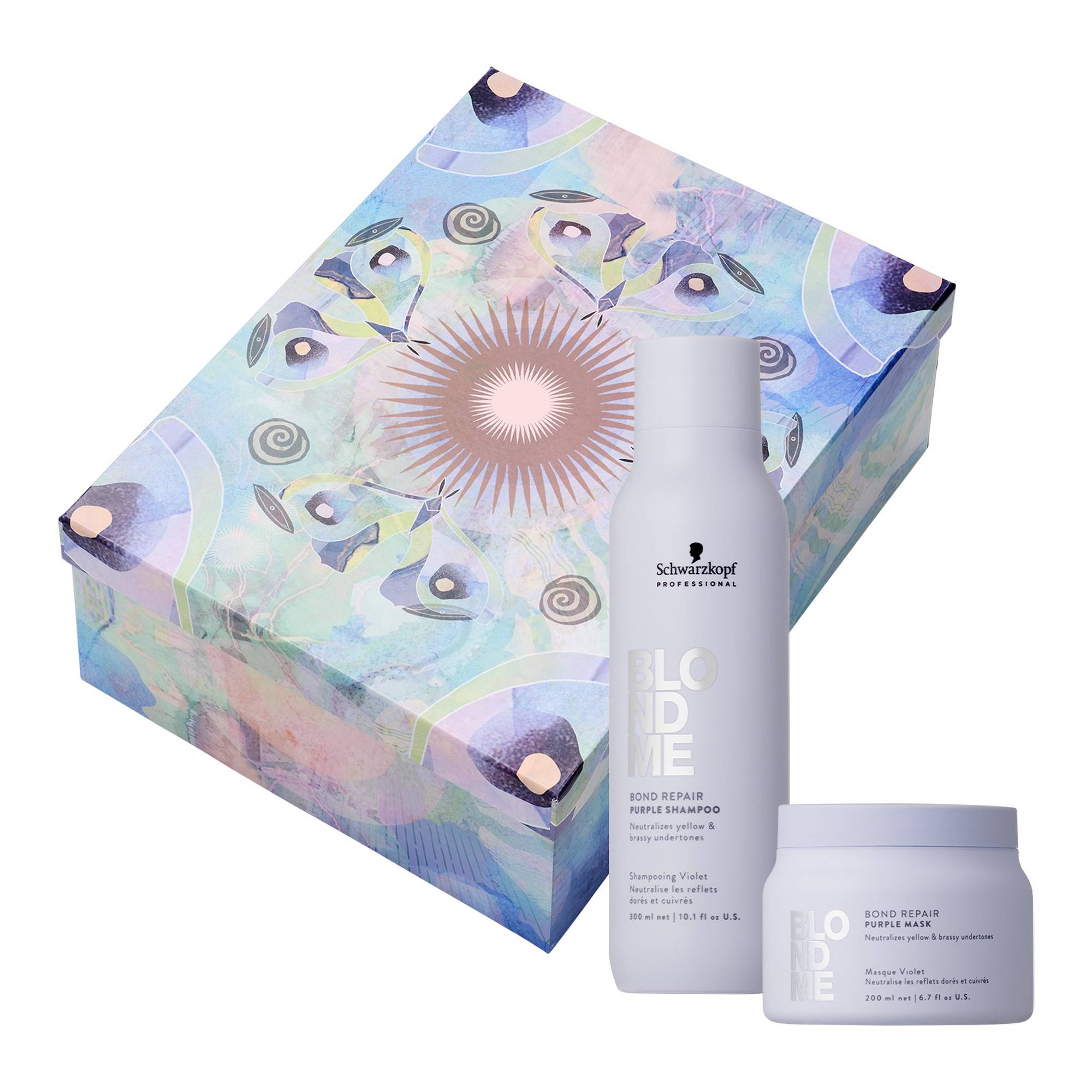 Coffret duo Neutralisant Bond Repair – blond froid, éclat de la marque Schwarzkopf Professional Contenance 500ml - 1