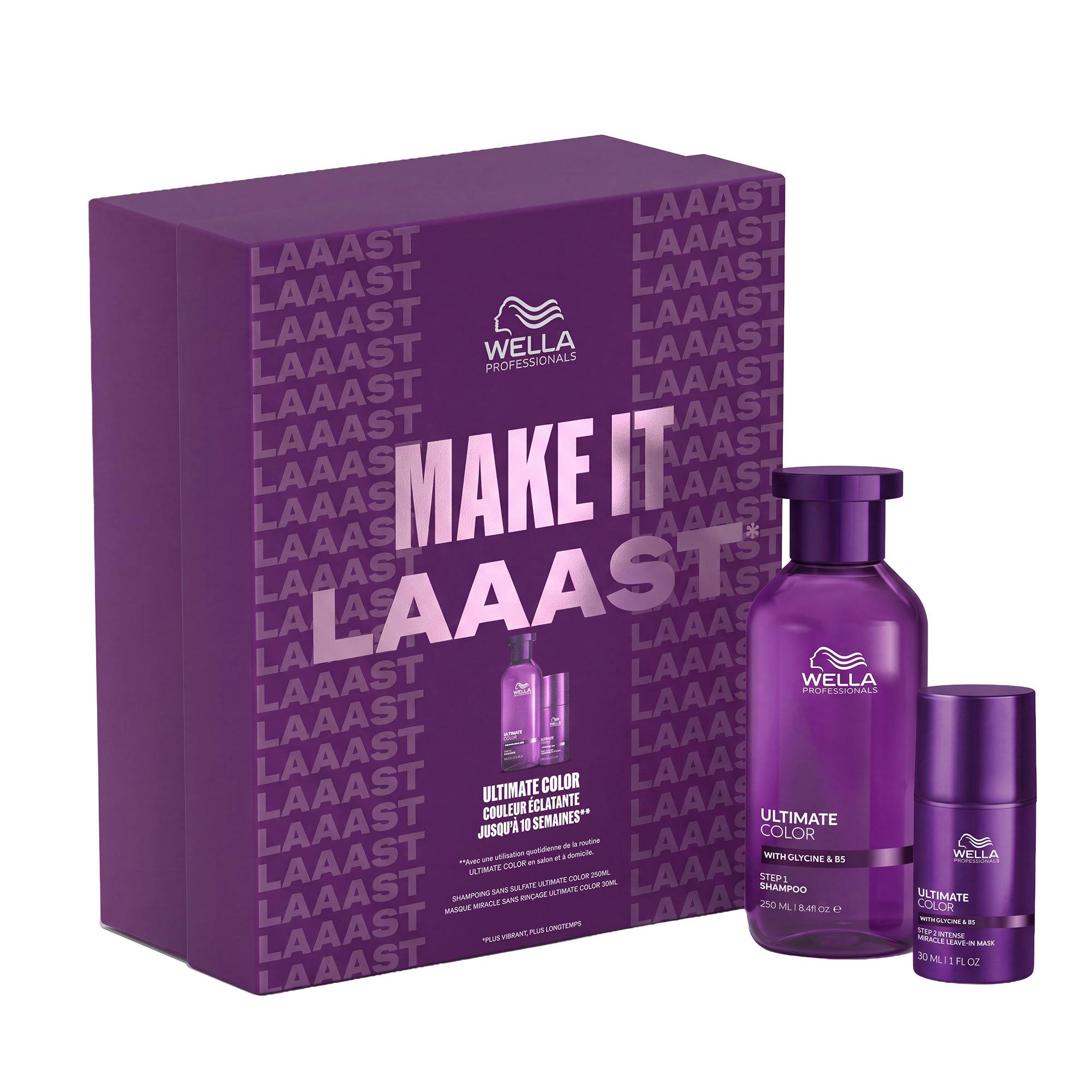 Coffret duo Ultimate Color – éclat, protection, couleur durable de la marque Wella Professionals Contenance 280ml - 1