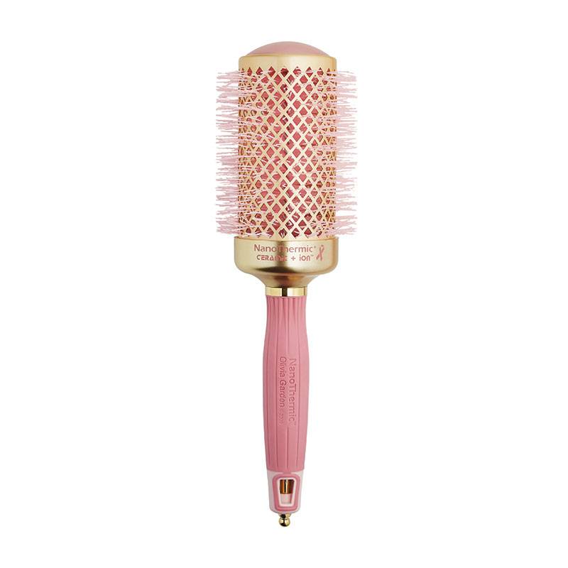 Brosse ronde NanoThermic Thermal 54mm - Think Pink Edition de la marque Olivia Garden - 1