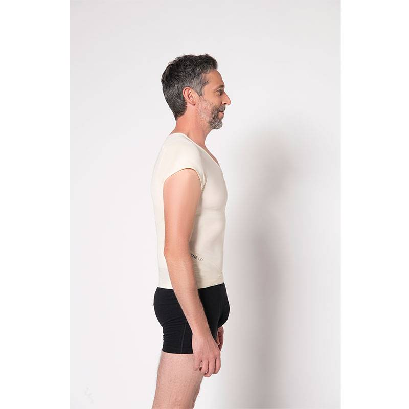 Correcteur de posture Homme Lyne Up t-shirt seconde peau Nude de la marque Percko - 2