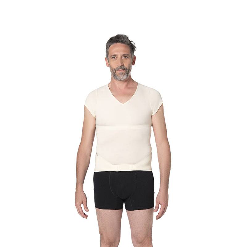 Correcteur de posture Homme Lyne Up t-shirt seconde peau Nude de la marque Percko - 1