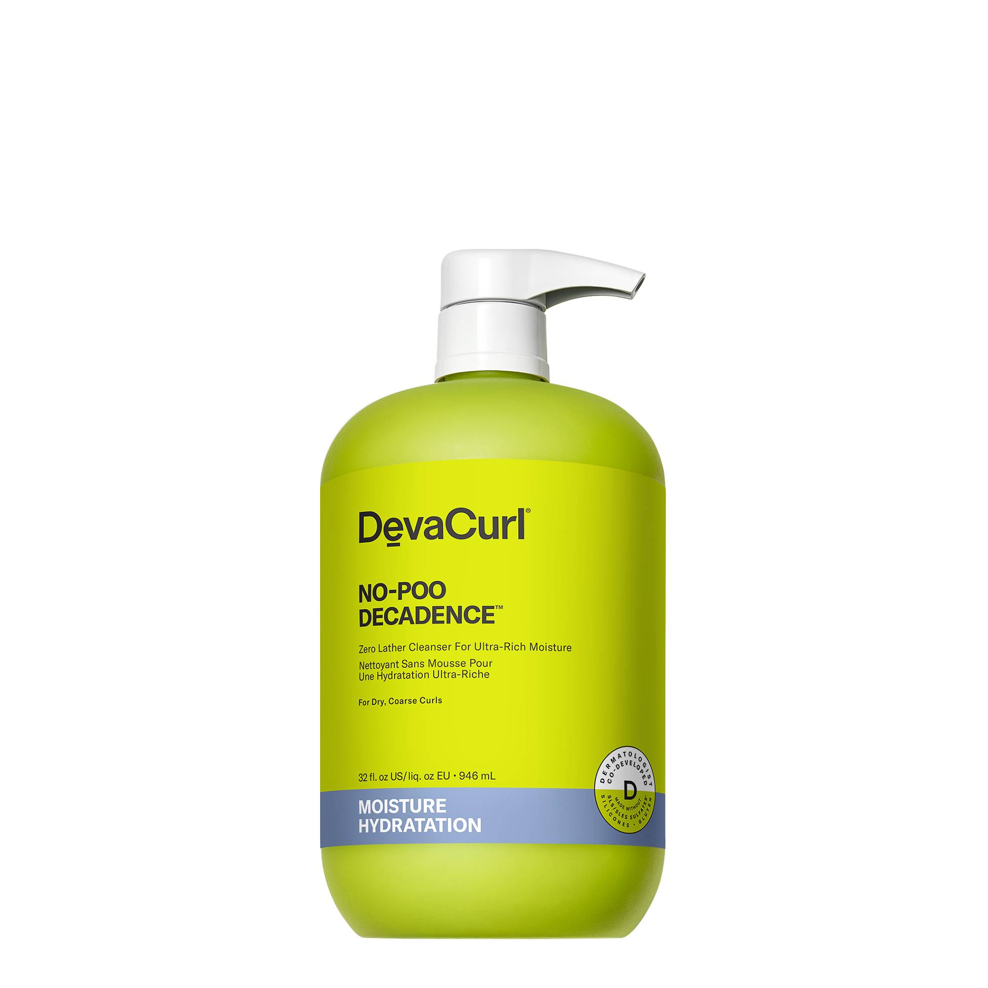 Nettoyant sans mousse No-Poo Decadence de la marque DevaCurl Contenance 946ml - 1