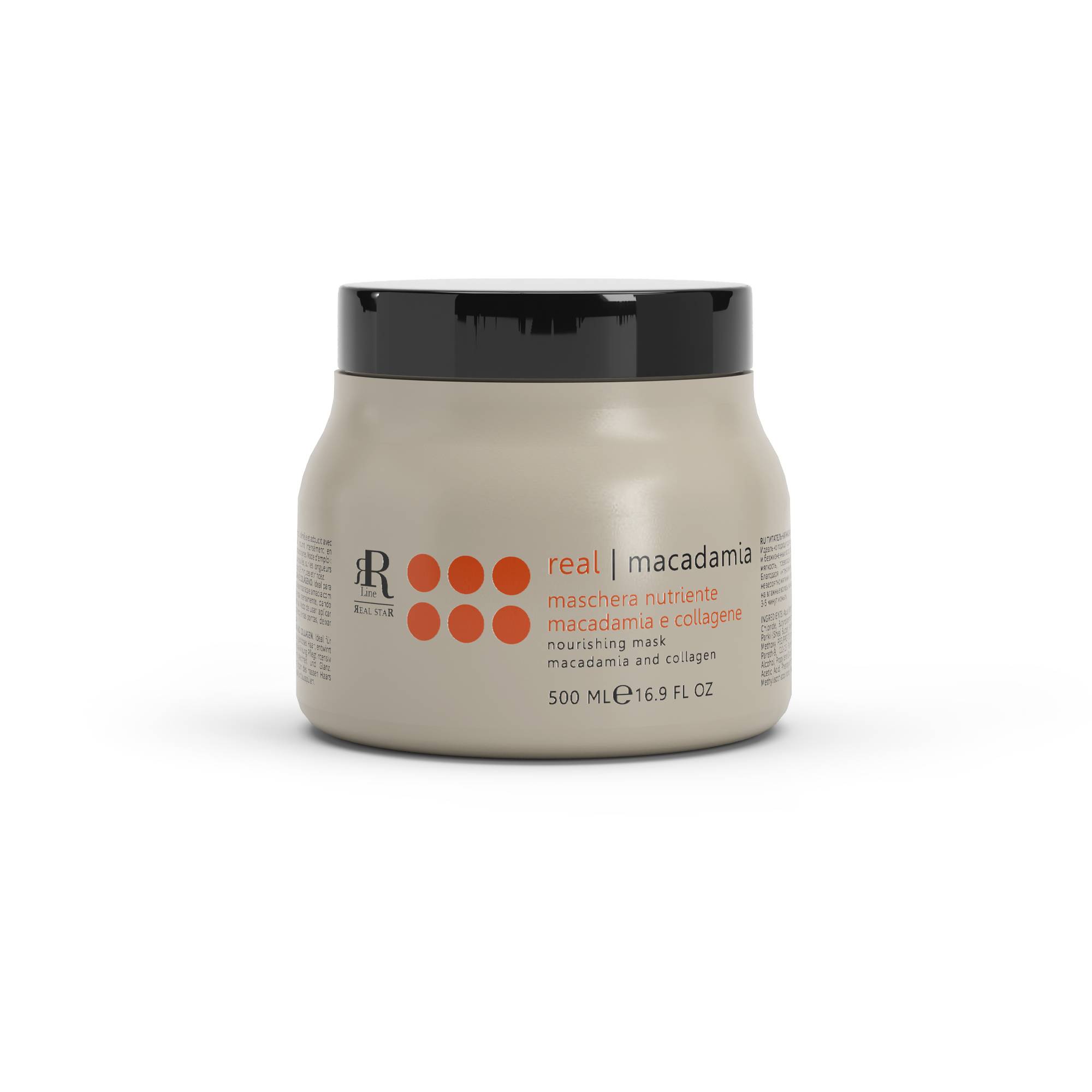 Masque nourrissant macadamia et collagène de la marque RR Line Real Star Contenance 500ml - 1
