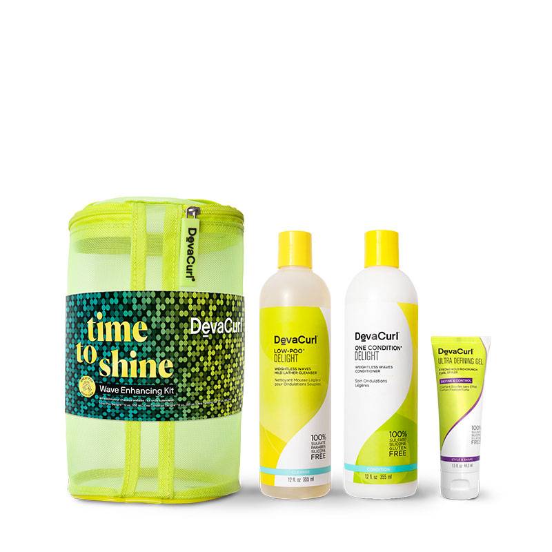 Holiday kit sublimateur cheveux ondulés Wave Enhancing de la marque DevaCurl Contenance 754ml - 1