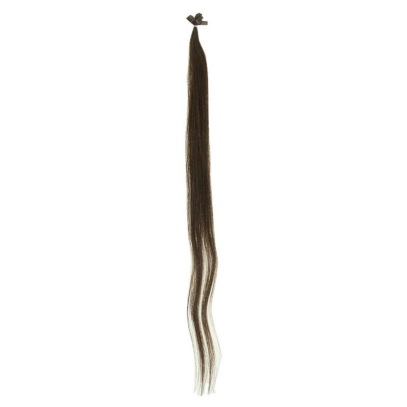 Mèches extensions naturelles Chatain clair rouge irisé x10 de la marque Coiffeo - 1