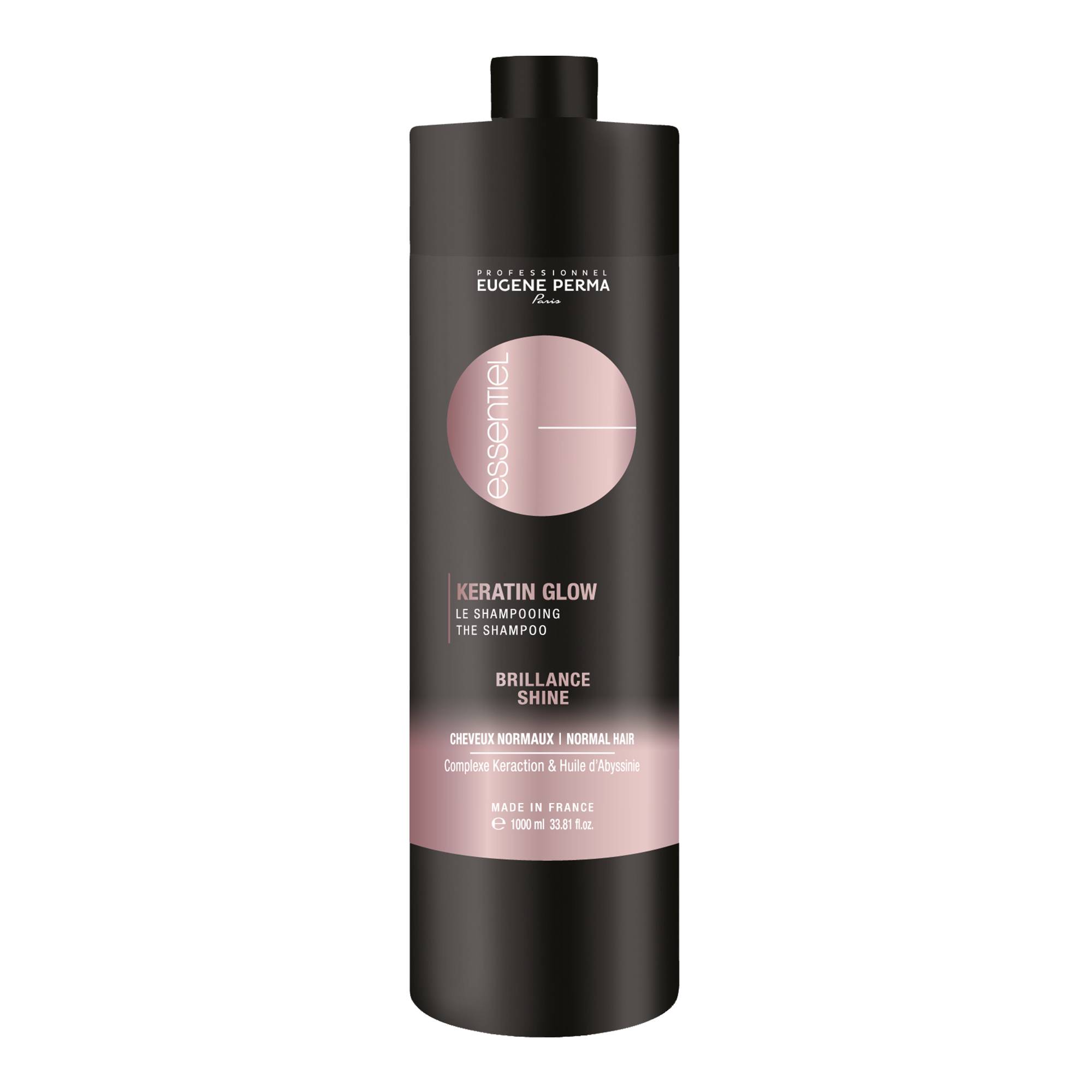 Shampooing réparation brillance Keratin Glow Essentiel de la marque Eugène Perma Contenance 1000ml - 1