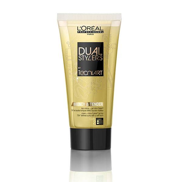 L'Oréal Professionnel Crème hydratante Bouncy and tender Dual styler Tecni.art 150ML, Crème cheveux