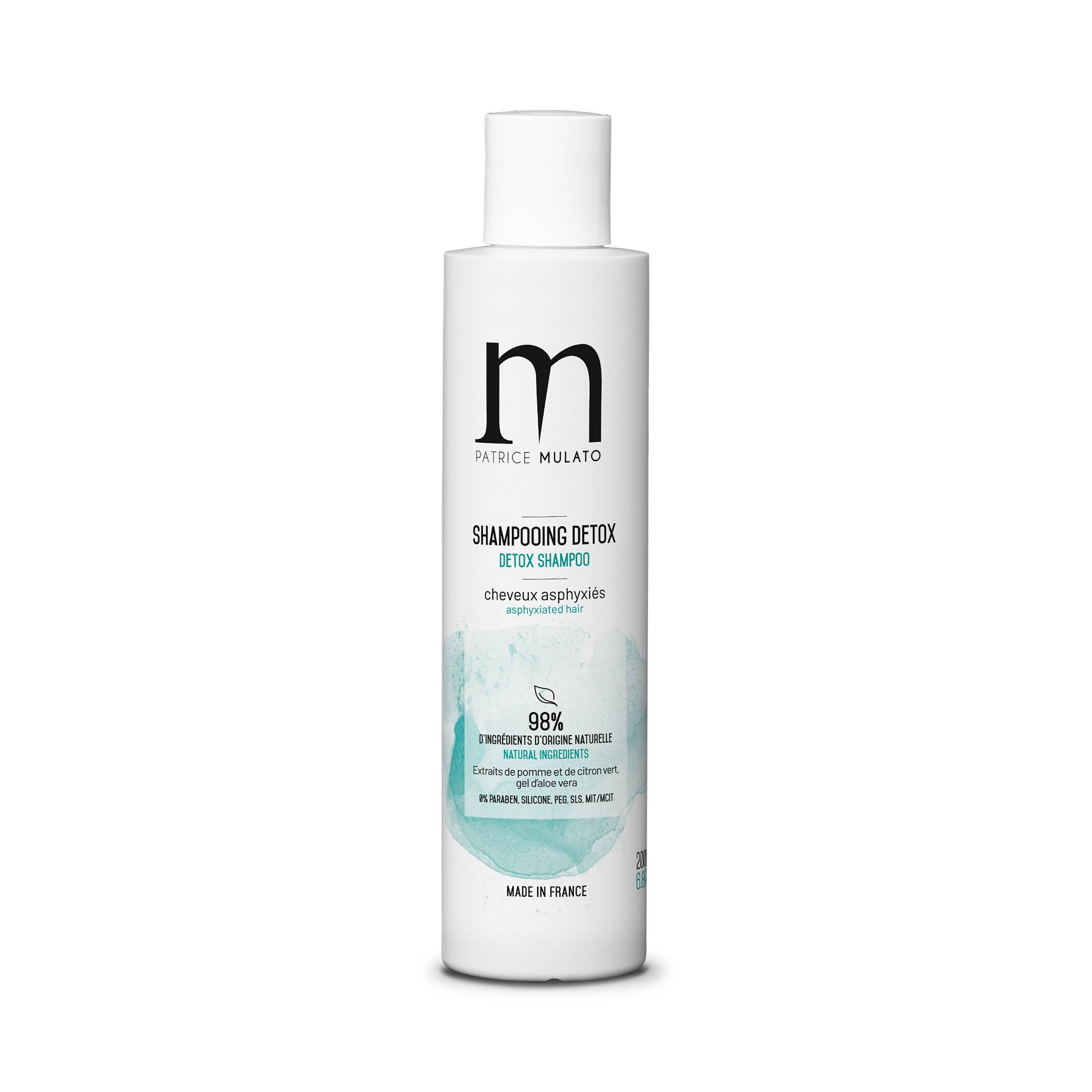 Shampooing traitant detox cheveux asphyxies de la marque Mulato Contenance 200ml - 1