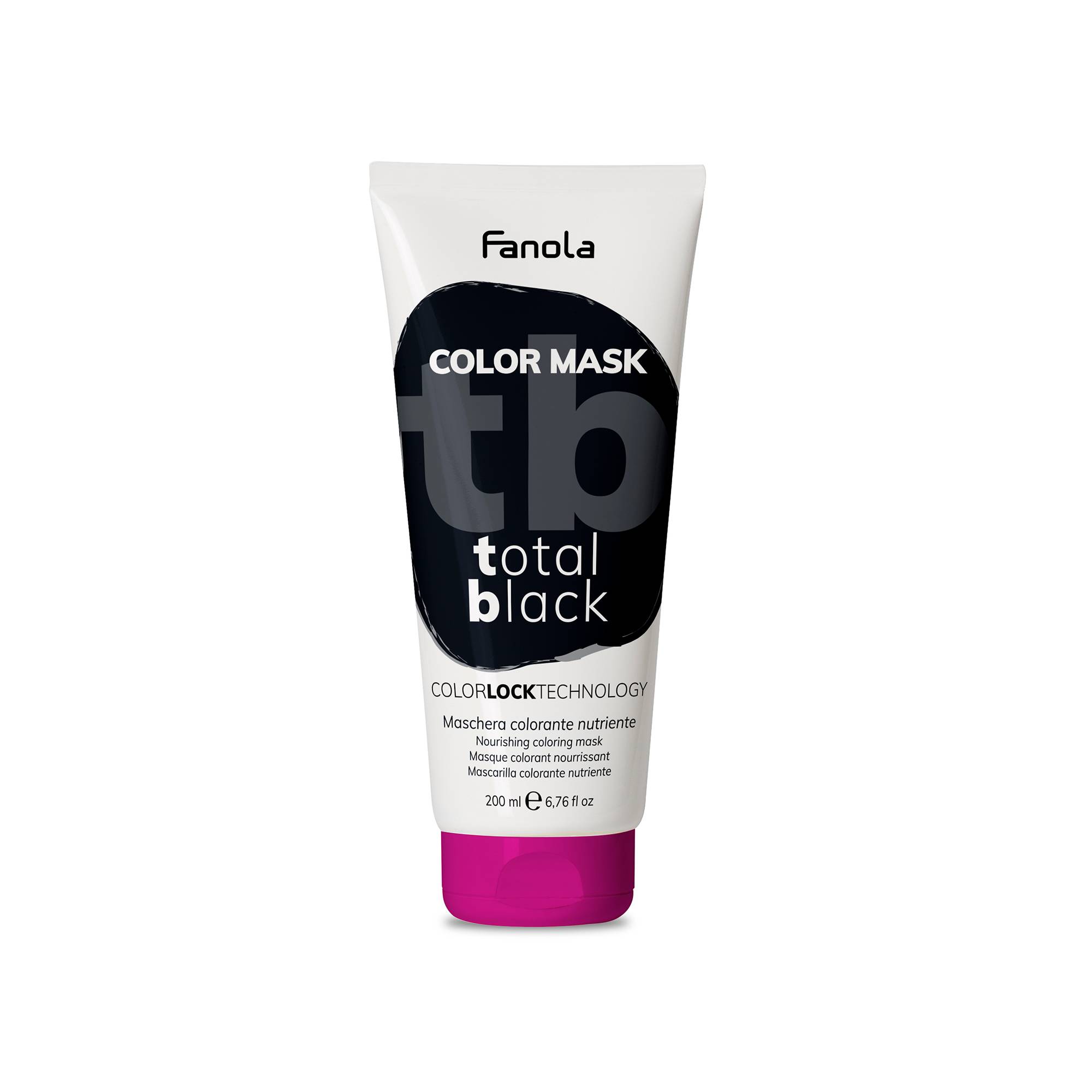 Masque colorant Color Mask total black de la marque Fanola Contenance 200ml - 1