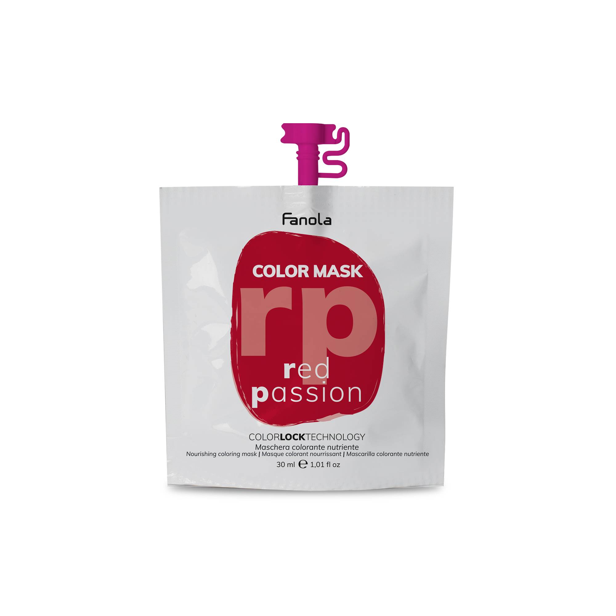 Masque colorant Color Mask red passion de la marque Fanola Contenance 30ml - 1