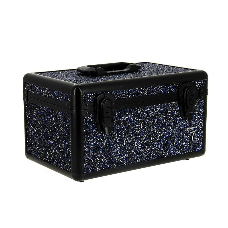 Mallette professionnelle à paillettes bleues 33x21.5x18.5cm de la marque 7eme élément - 1