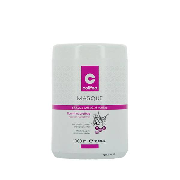 Masque cheveux colorés de la marque Coiffeo Contenance 1000ml - 1