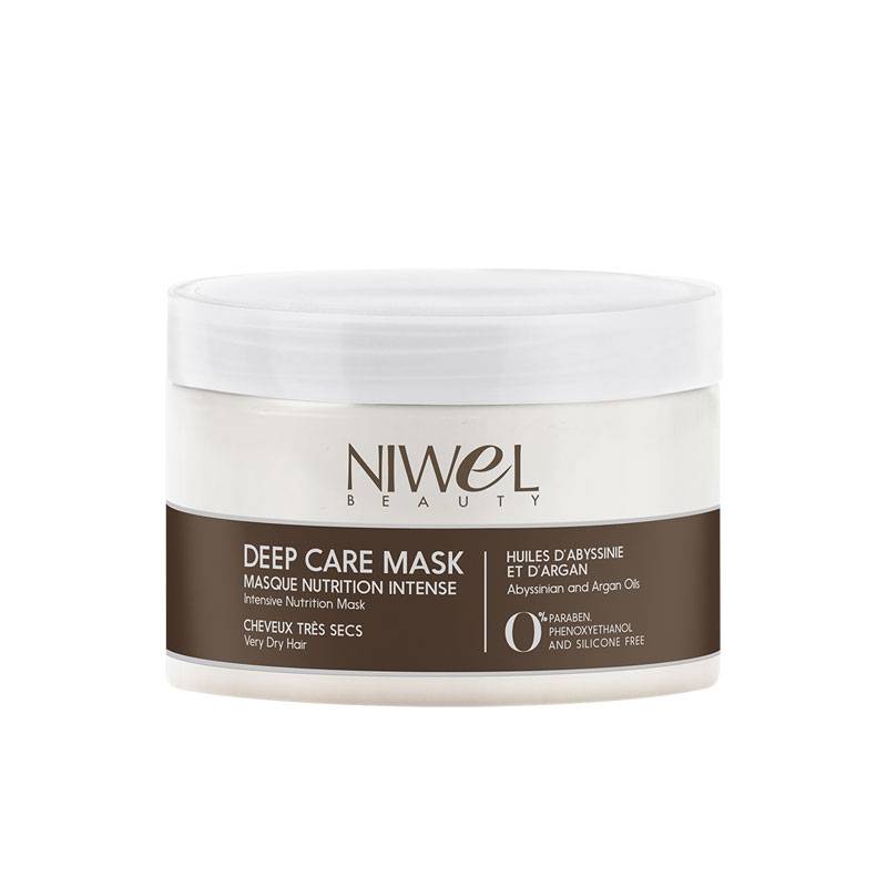 Masque nutrition intense cheveux très secs - Deep care mask de la marque Niwel Beauty Contenance 250ml - 1