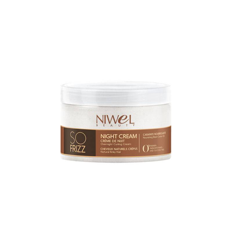 Crème de nuit cheveux naturels crépus - So Frizz de la marque Niwel Beauty Contenance 250ml - 1