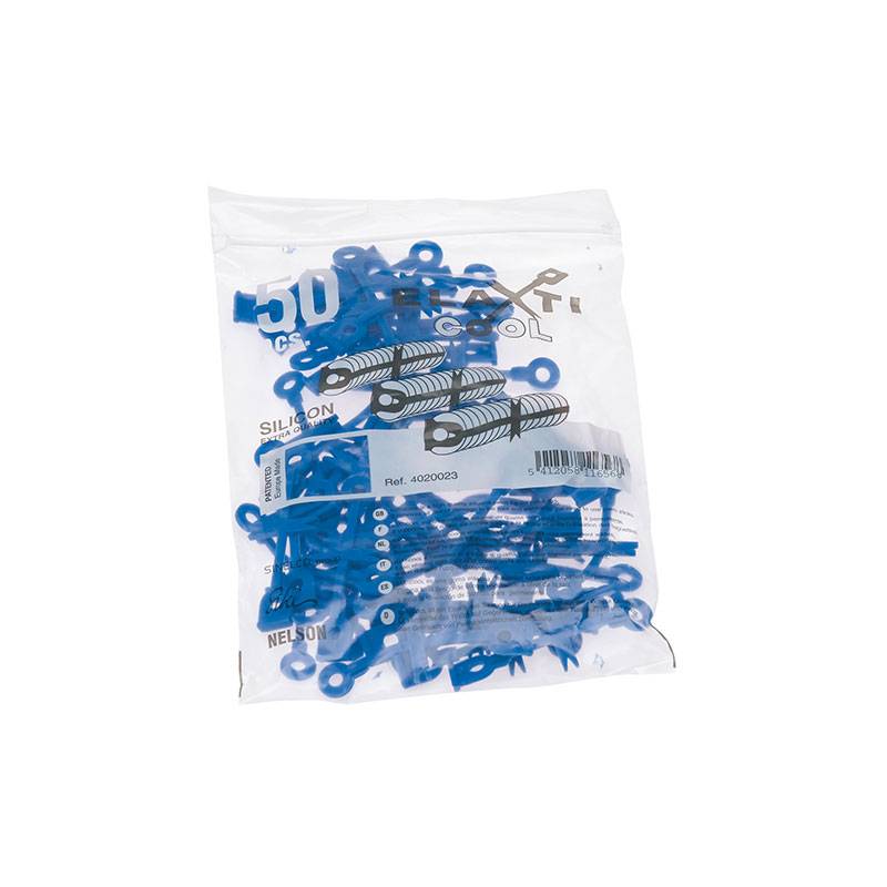 Elastiques silicone Elaxticool x50 Bleu de la marque Sibel - 2