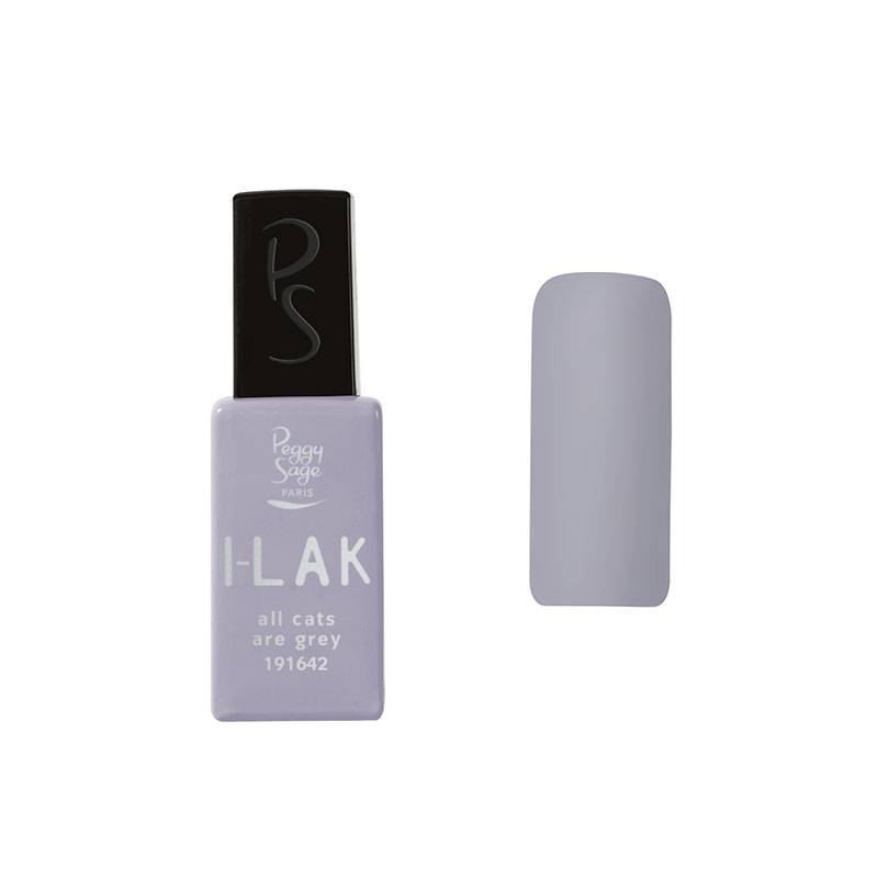 Vernis semi-permanent I-LAK - All cats are grey de la marque Peggy Sage Contenance 11ml - 1