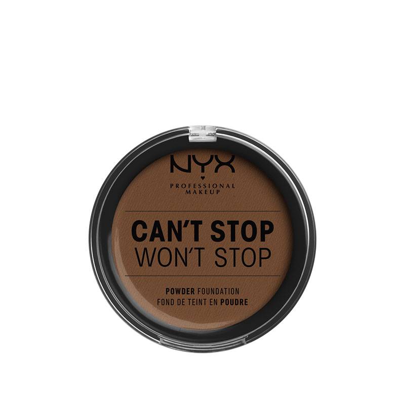 Fond de teint compact Can't Stop Won't Stop - Mocha de la marque NYX Professional Makeup Contenance 11g - 1