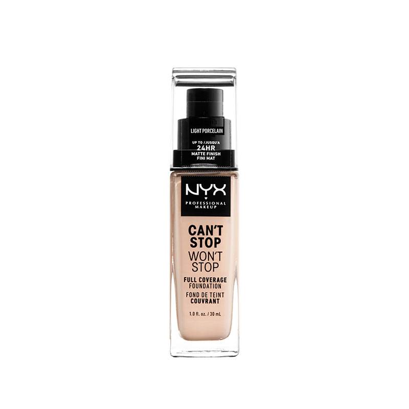 Fond de teint liquide Can't Stop Won't Stop - Light Porcelain de la marque NYX Professional Makeup Contenance 30ml - 1