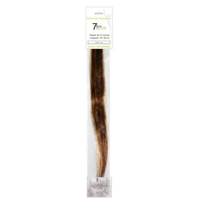 Mèches naturelles Chatain et mèches Miel x10 de la marque 7e ÉLÉMENT - 1