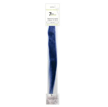 Mèches extensions naturelles Bleu x10 de la marque 7e ÉLÉMENT - 1