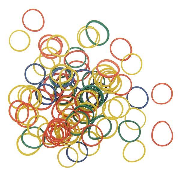 Elastiques 16mm x400 Multicolore de la marque Coiffeo - 1