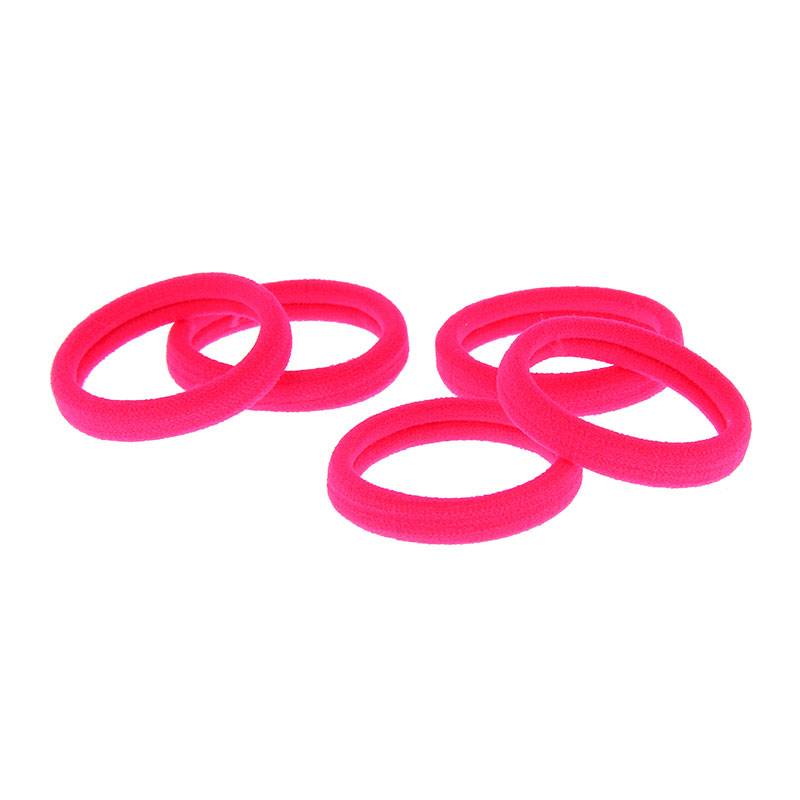 Elastique cheveux Nylon Rose x5 de la marque Coiffeo - 1