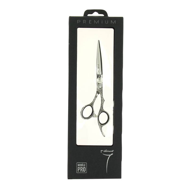 Ciseaux de coupe à branches ciselé taille 5.75 de la marque 7e ÉLÉMENT - 1