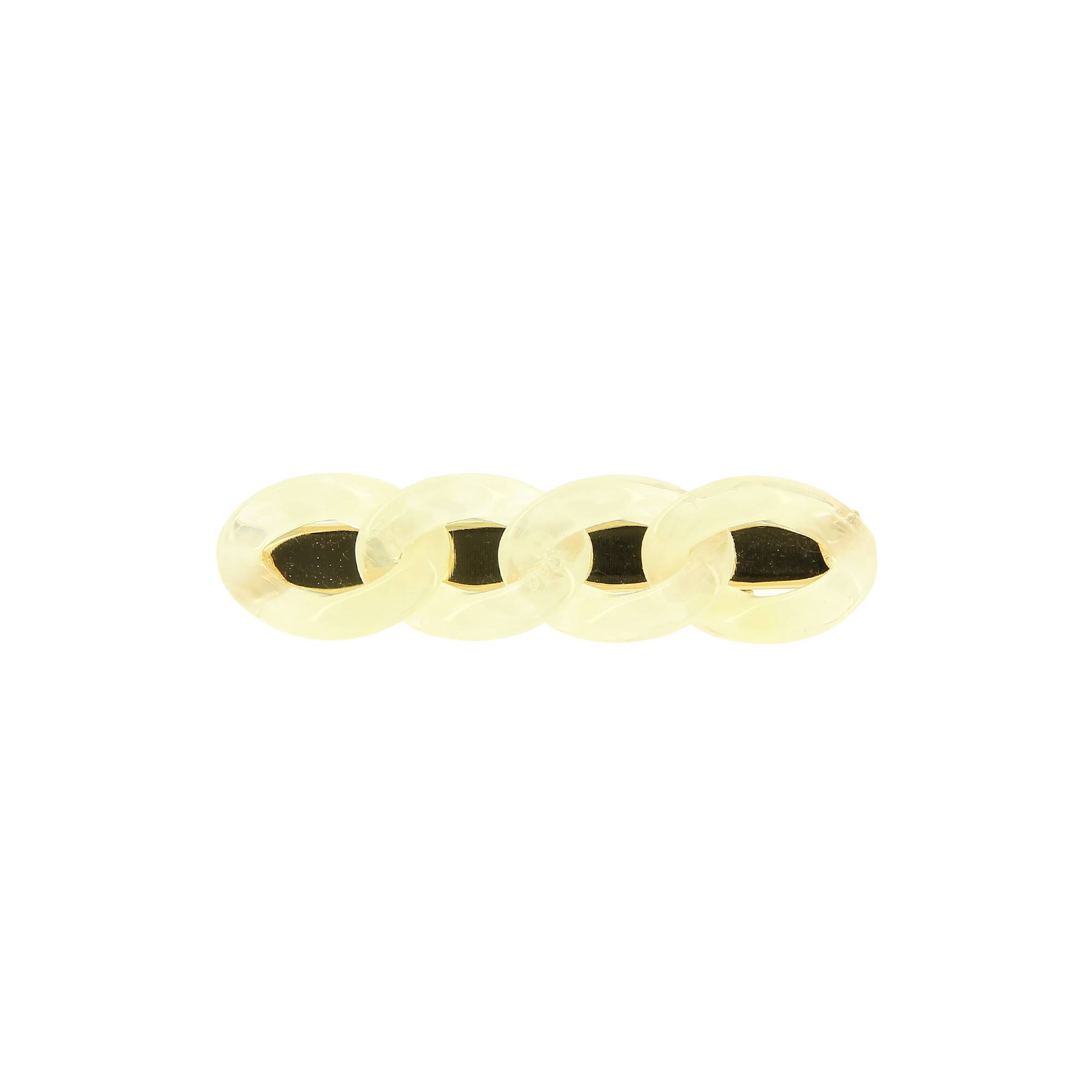 Barrette tressée Beige de la marque Bleu Libellule - 1