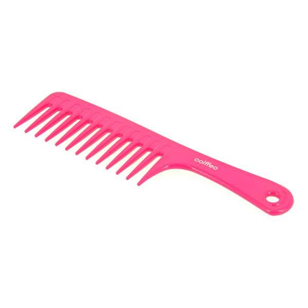 Peigne rateau dents larges Fuschia de la marque Coiffeo - 1